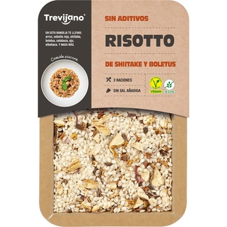 risotto de shiitake y boletus sin gluten estuche 280 g - Trevijano