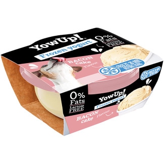 snacks para perros adultos yogur helado pastel de bacon tarrina 110 g - Yowup