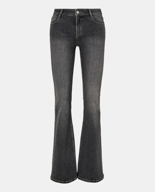 Imagem 0 de Jeans à Boca de Sino com Strass