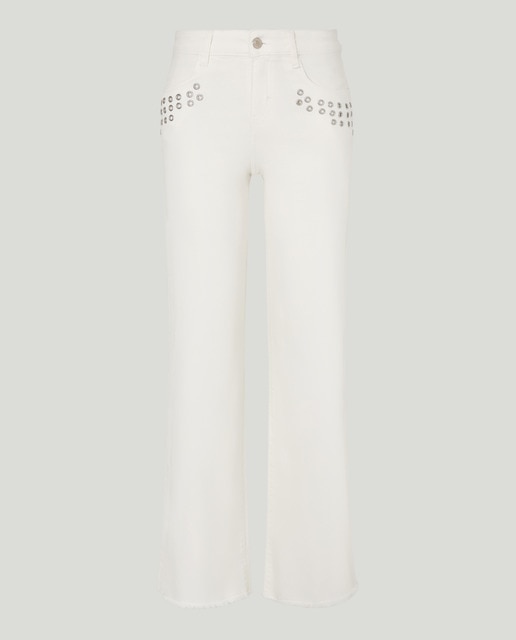 Imagen 0 de Pantalón wide leg ojetes de mujer