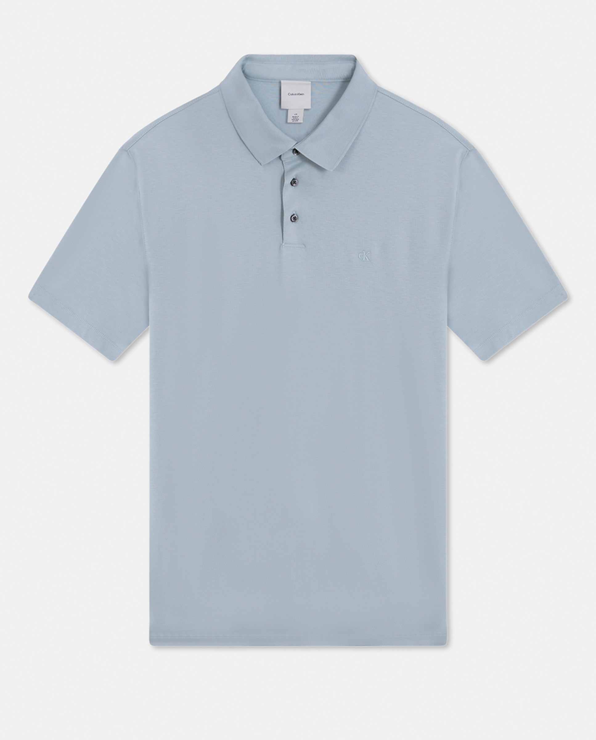 Polo de Algodão Supima Azul-claro-1