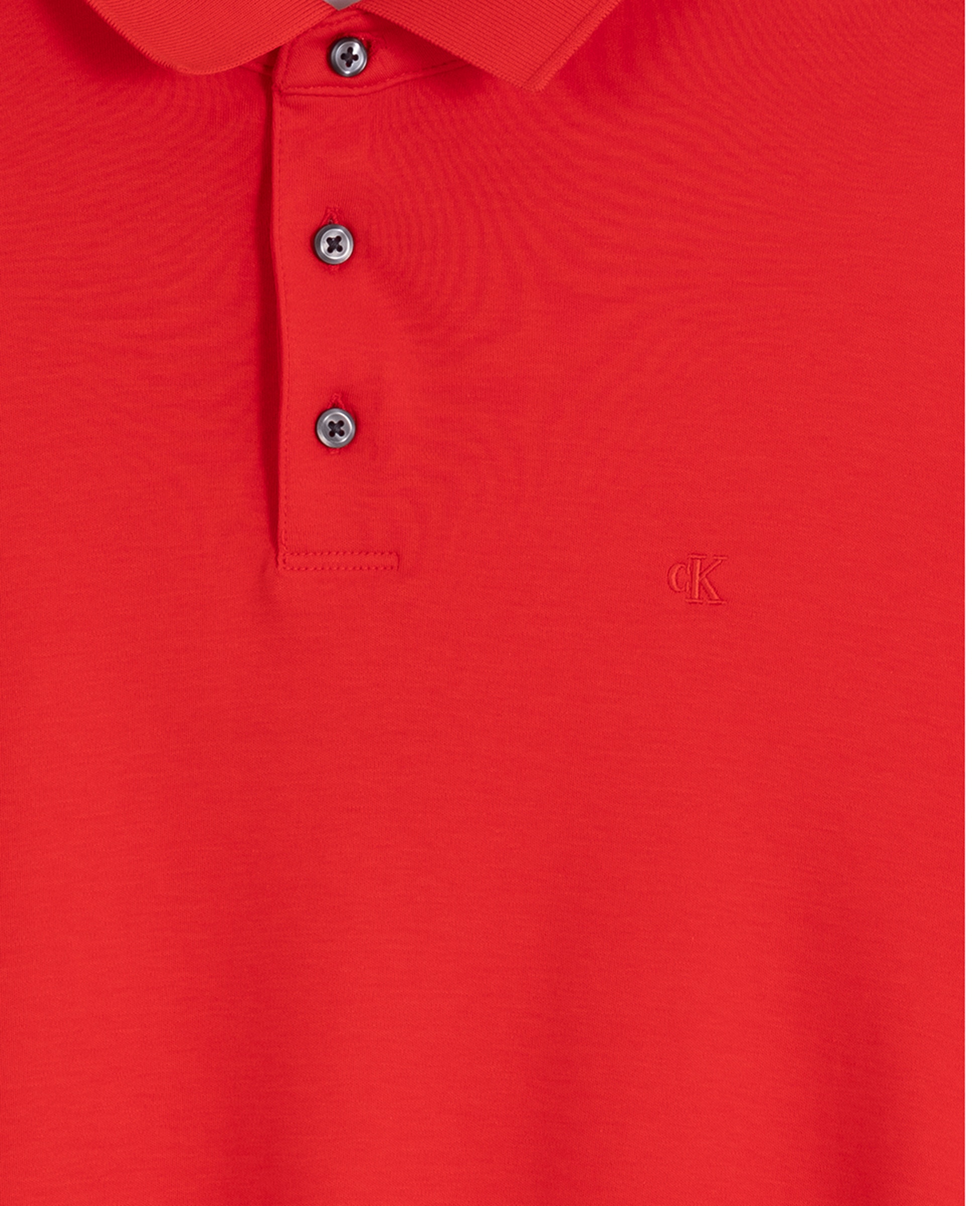 Polo de Algodão Supima Vermelho-3