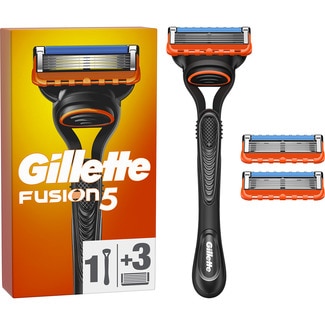 5 pack con maquinilla de afeitar + 3 recambios - Gillette Fusion