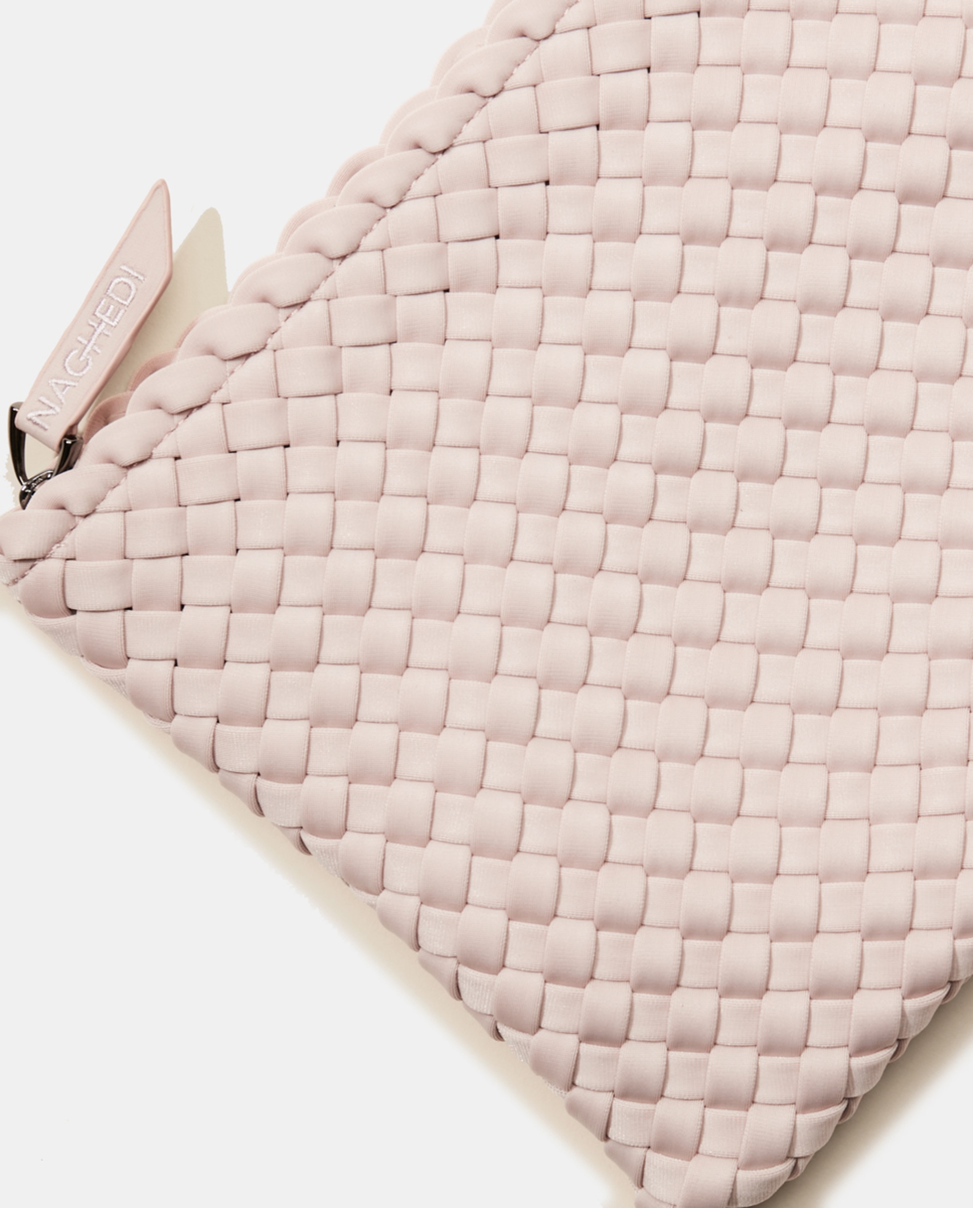 Mala Tipo Tote Grande Entrançada Modelo St Barths - Rosa Rosa-2