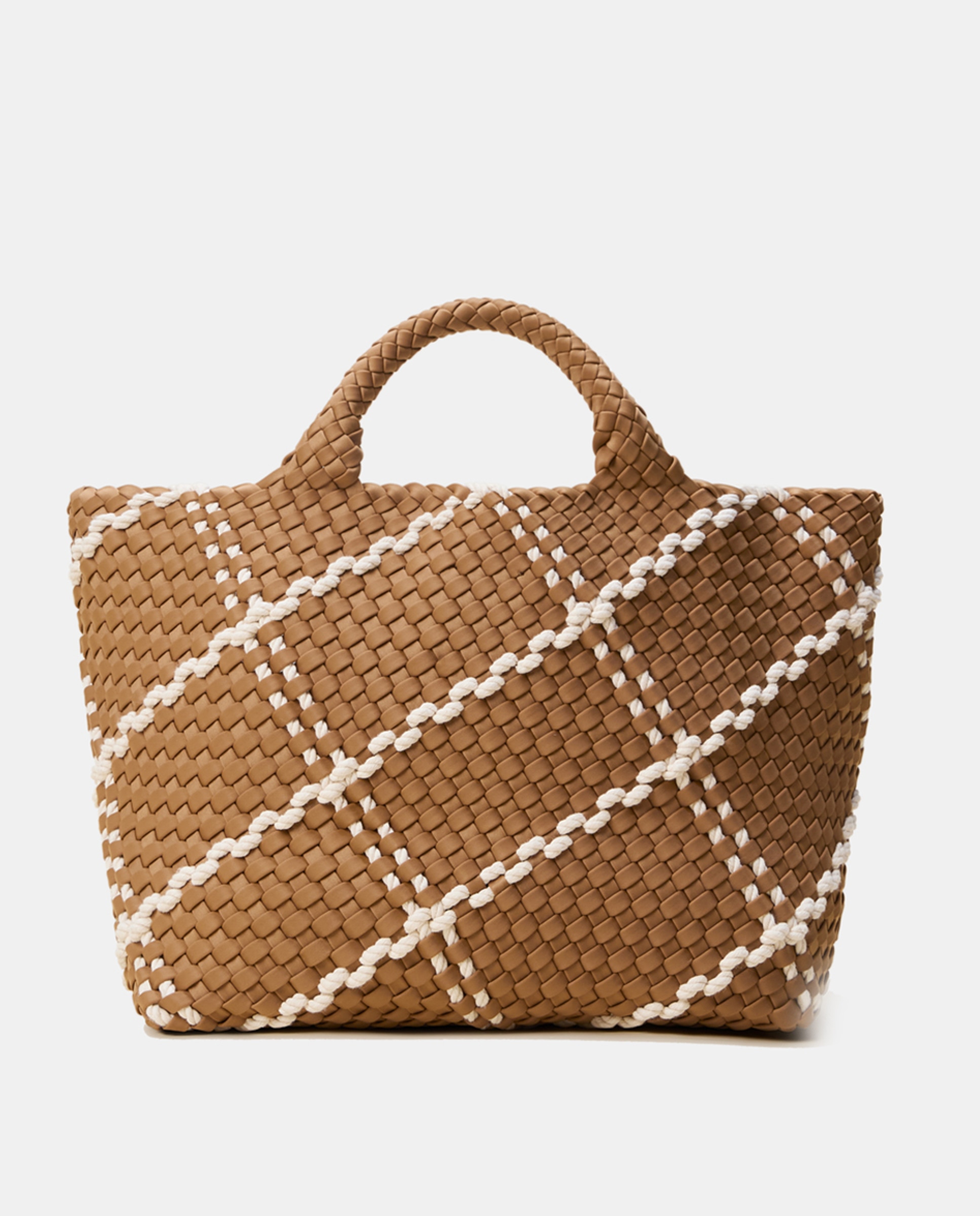 Mala Tipo Tote Média Entrançada Modelo St Barths - Multicolor Multicolor-1