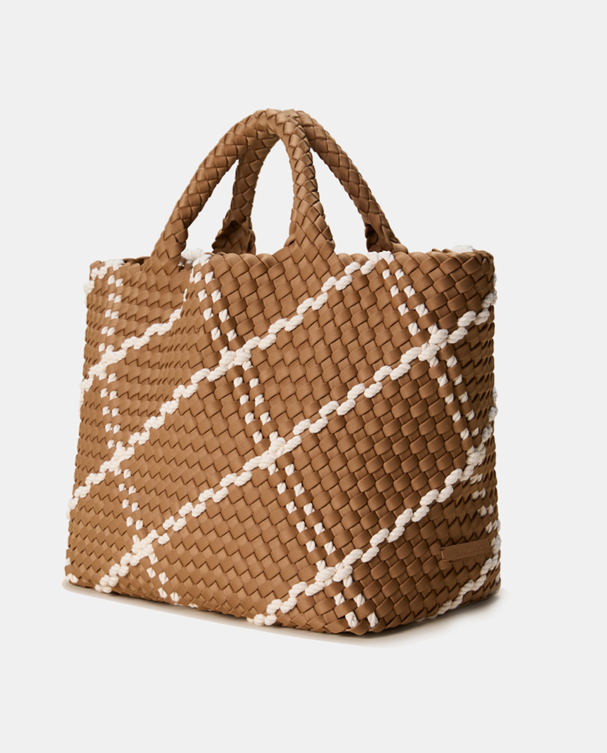 Mala Tipo Tote Média Entrançada Modelo St Barths - Multicolor Multicolor-2