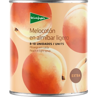melocotón en almíbar en mitades 8-10 piezas lata 480 g neto escurrido - El Corte Ingles