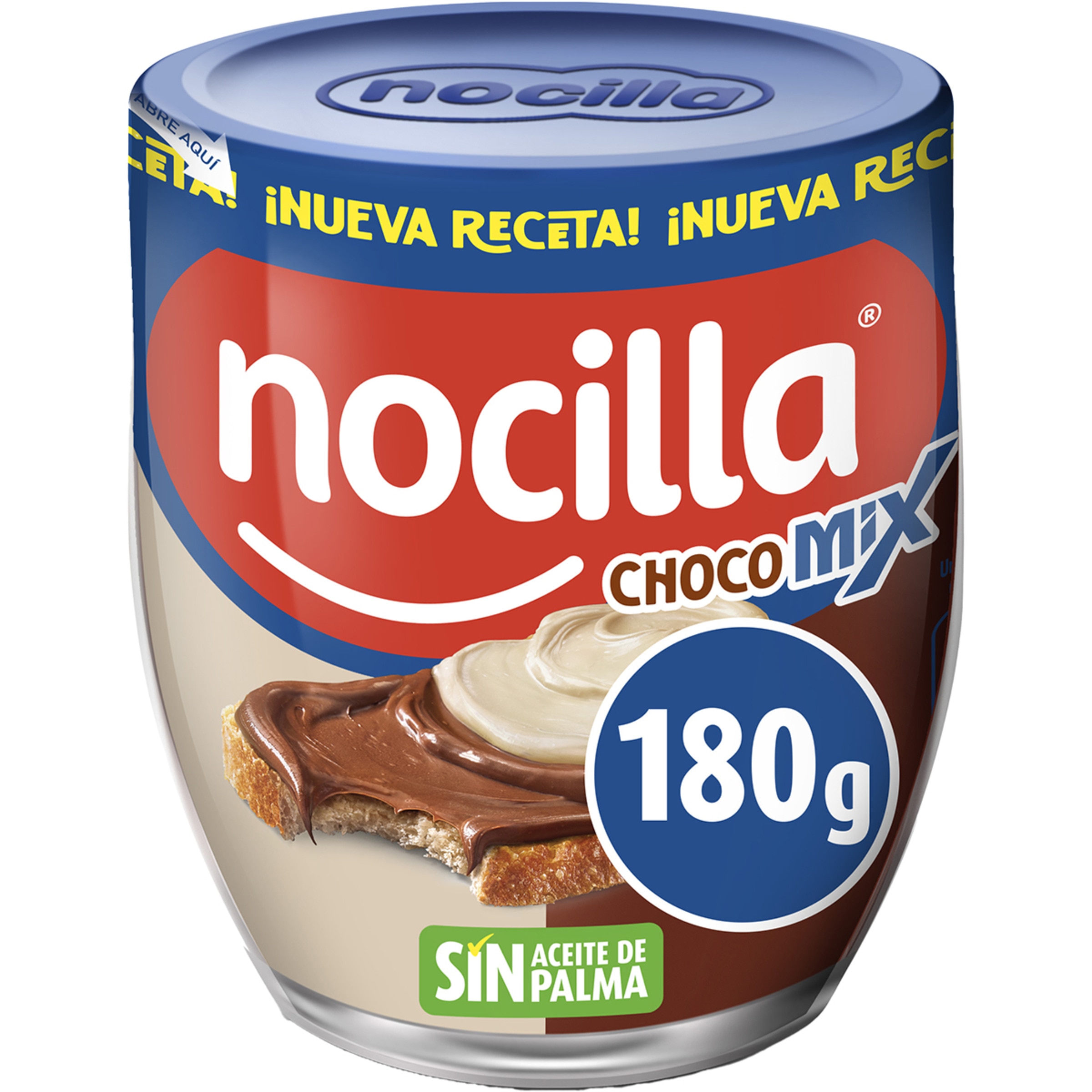 chocomix crema de cacao, avellanas y leche sin gluten y sin aceite de palma vaso 180 g