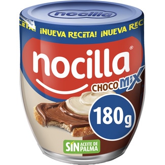 chocomix crema de cacao, avellanas y leche sin gluten y sin aceite de palma vaso 180 g - Nocilla
