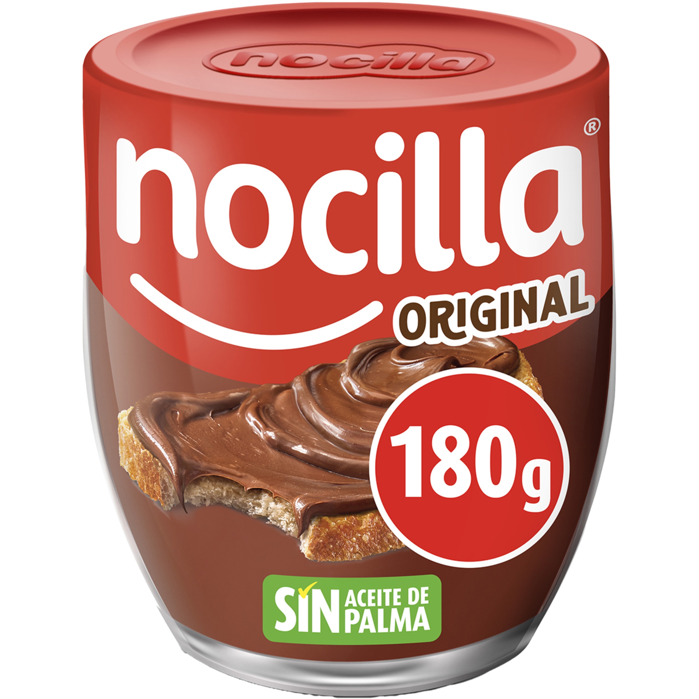 crema de cacao y avellanas original sin gluten y sin aceite de palma vaso 180 g