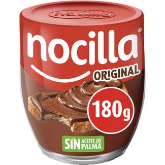 crema de cacao y avellanas original sin gluten y sin aceite de palma vaso 180 g - Nocilla