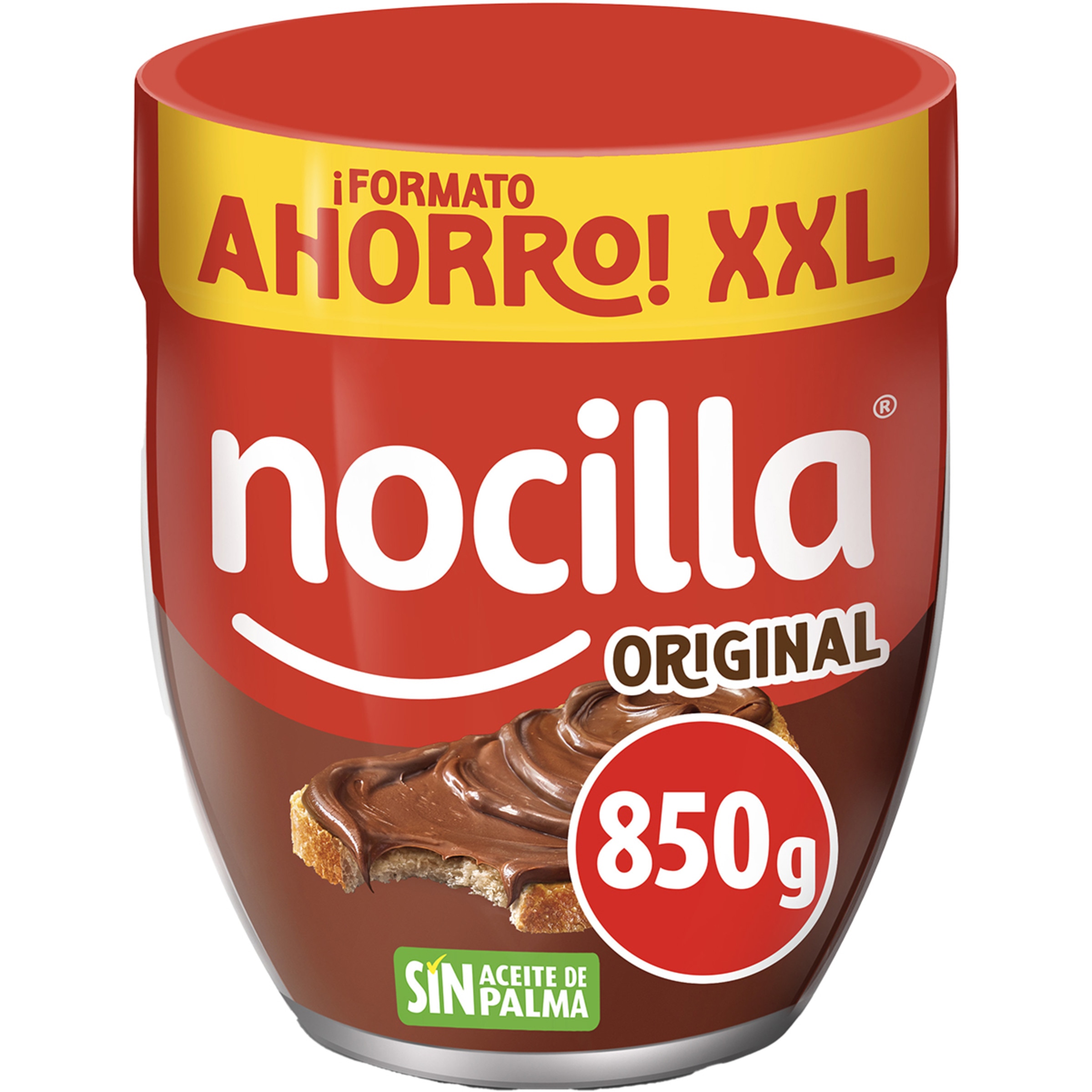 crema de cacao y avellanas original sin gluten y sin aceite de palma tarro 850 g