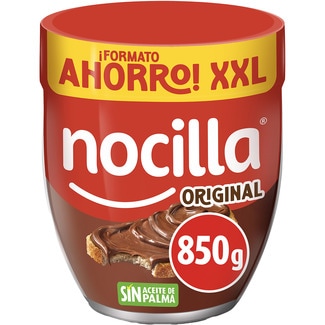 crema de cacao y avellanas original sin gluten y sin aceite de palma tarro 850 g - Nocilla