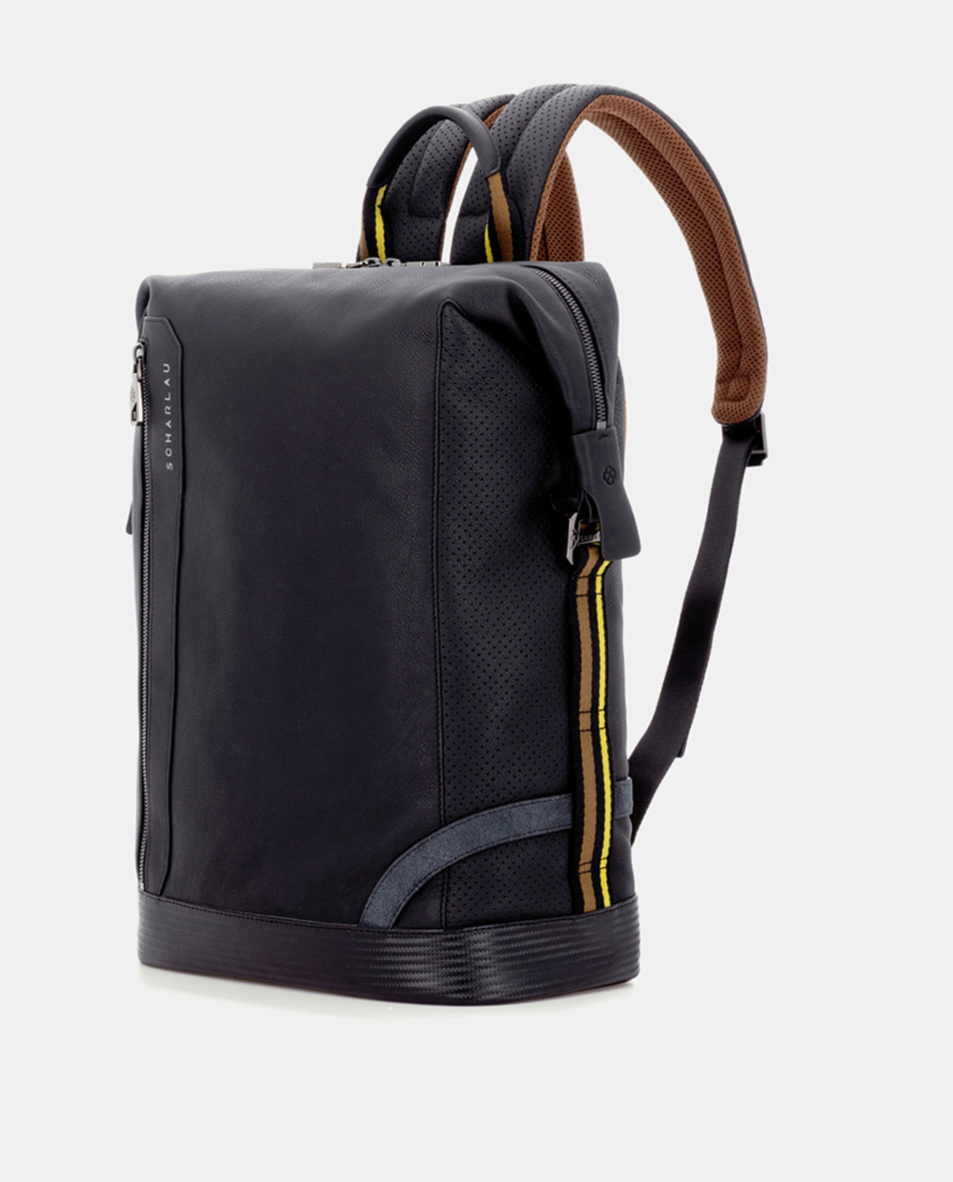 Mochila em Pele - Preto Preto-2