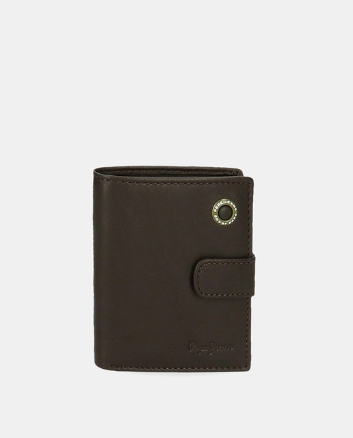 Imagen 0 de Cartera Pepe Jeans Badge Marron con cierre de clic de hombre