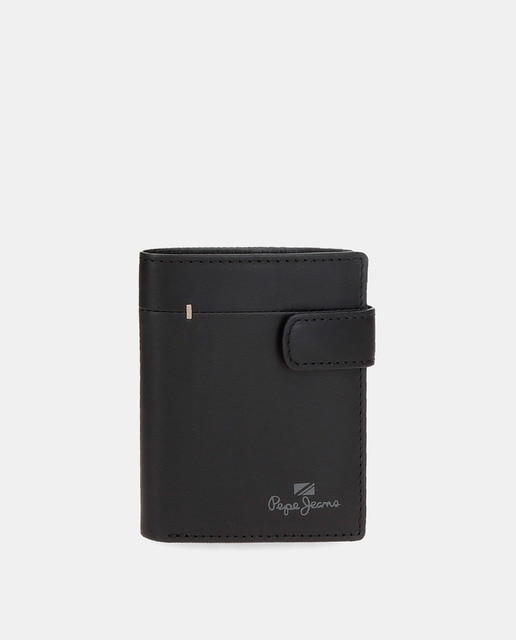 Imagen 0 de Cartera Pepe Jeans Staple con cierre de click Negro