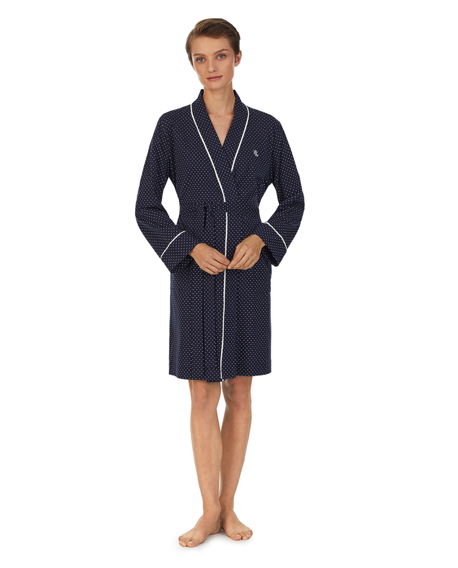 Robe Curto 100% Algodão Azul-marinho-1