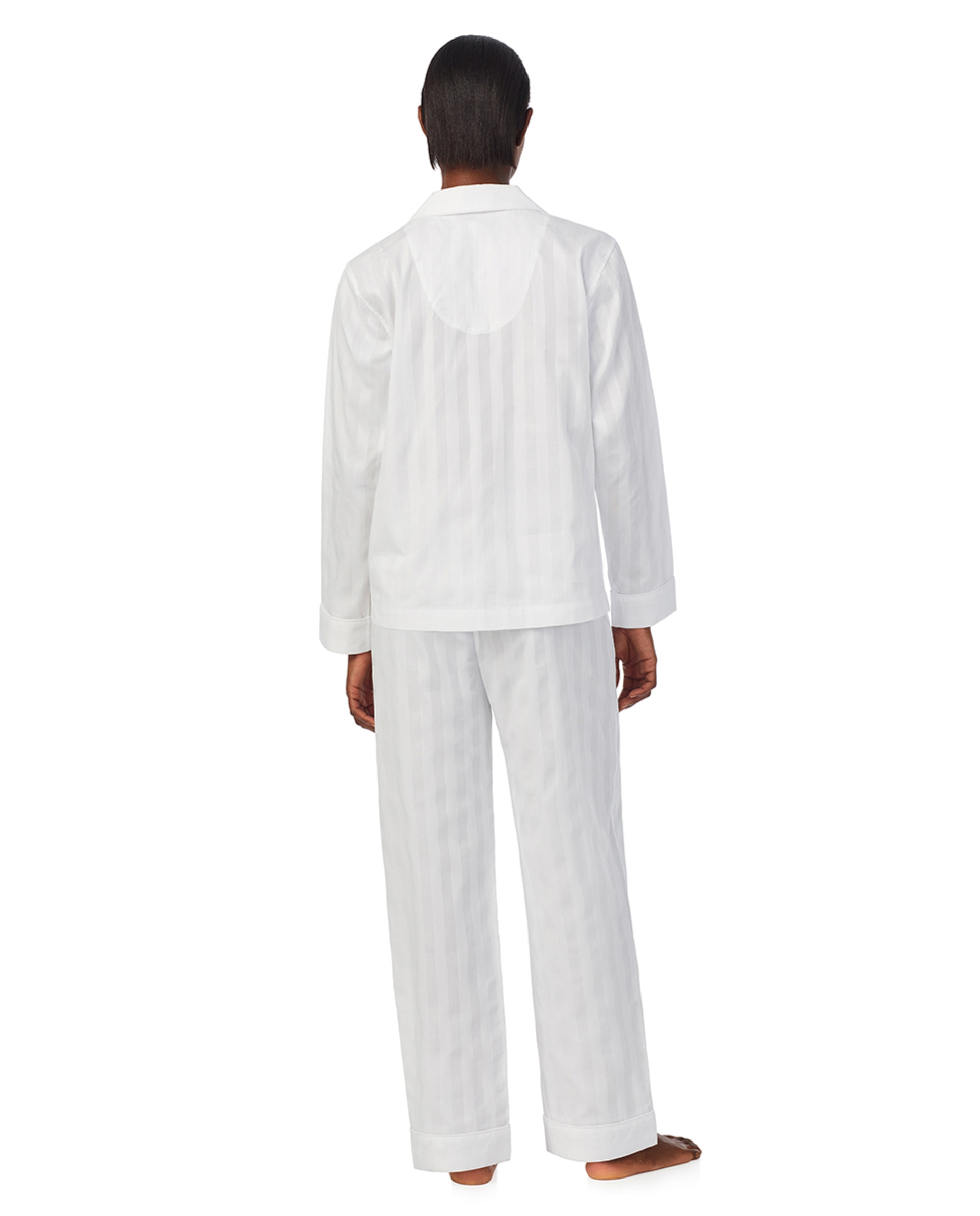 Pijama de mujer 100% algodón - Lauren Ralph Lauren - Blanco Blanco-2