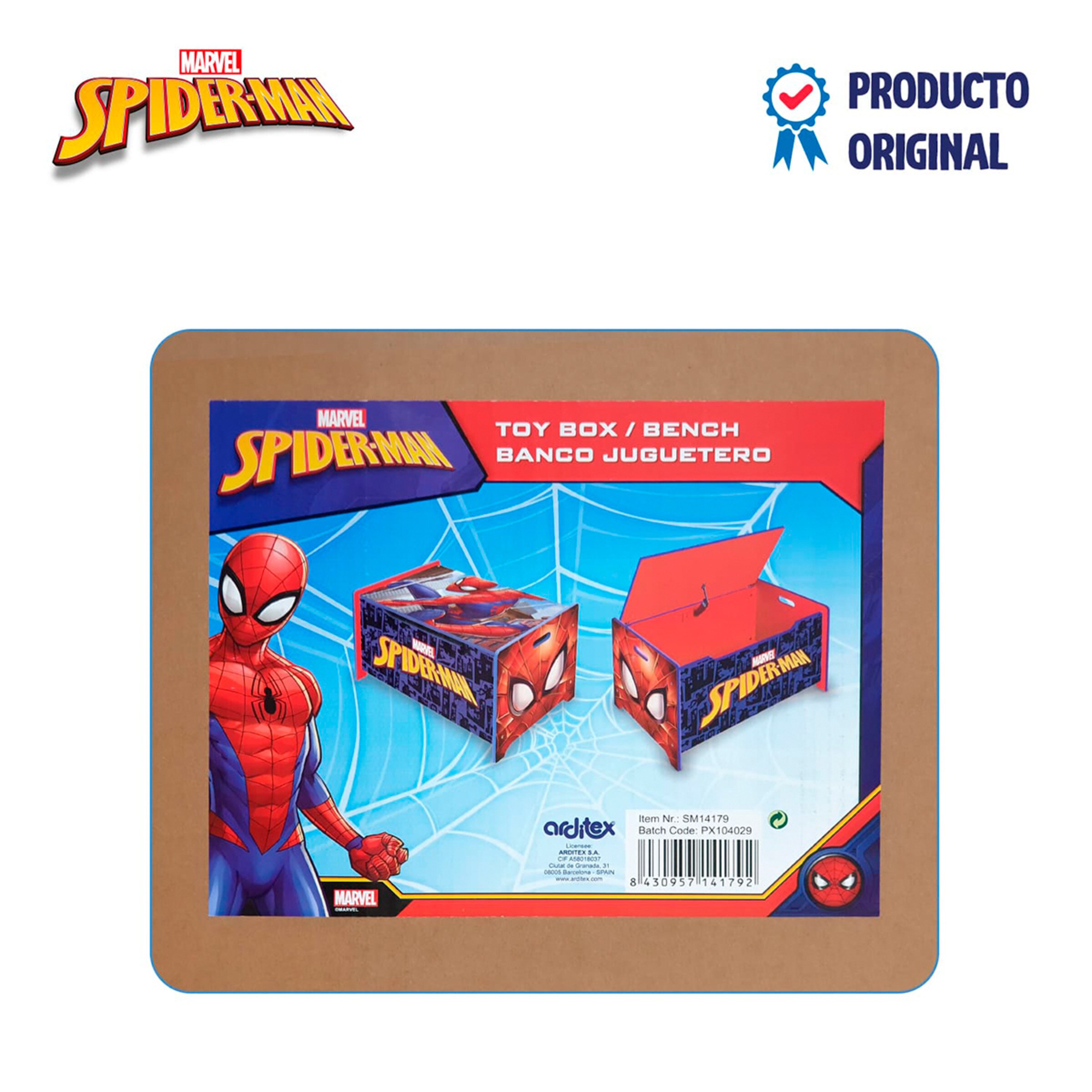 Juguetero madera spider-man Multicolor-11