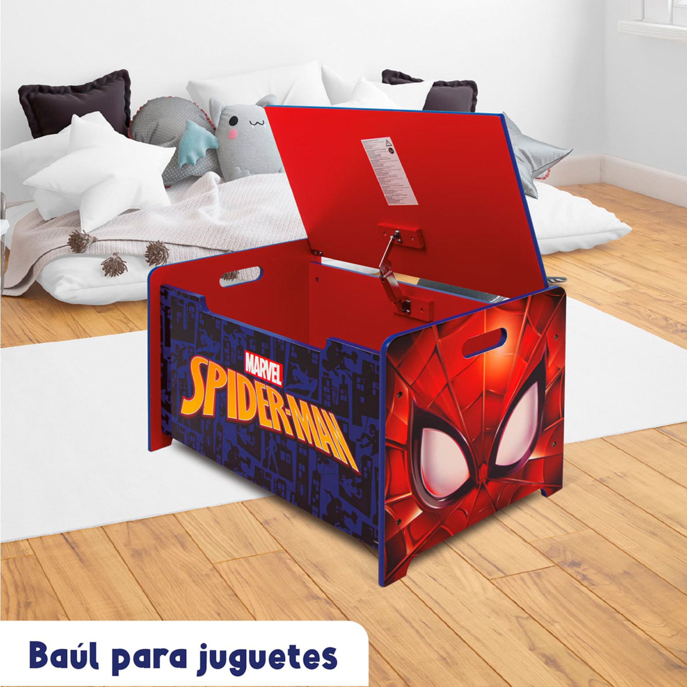 Juguetero madera spider-man Multicolor-9