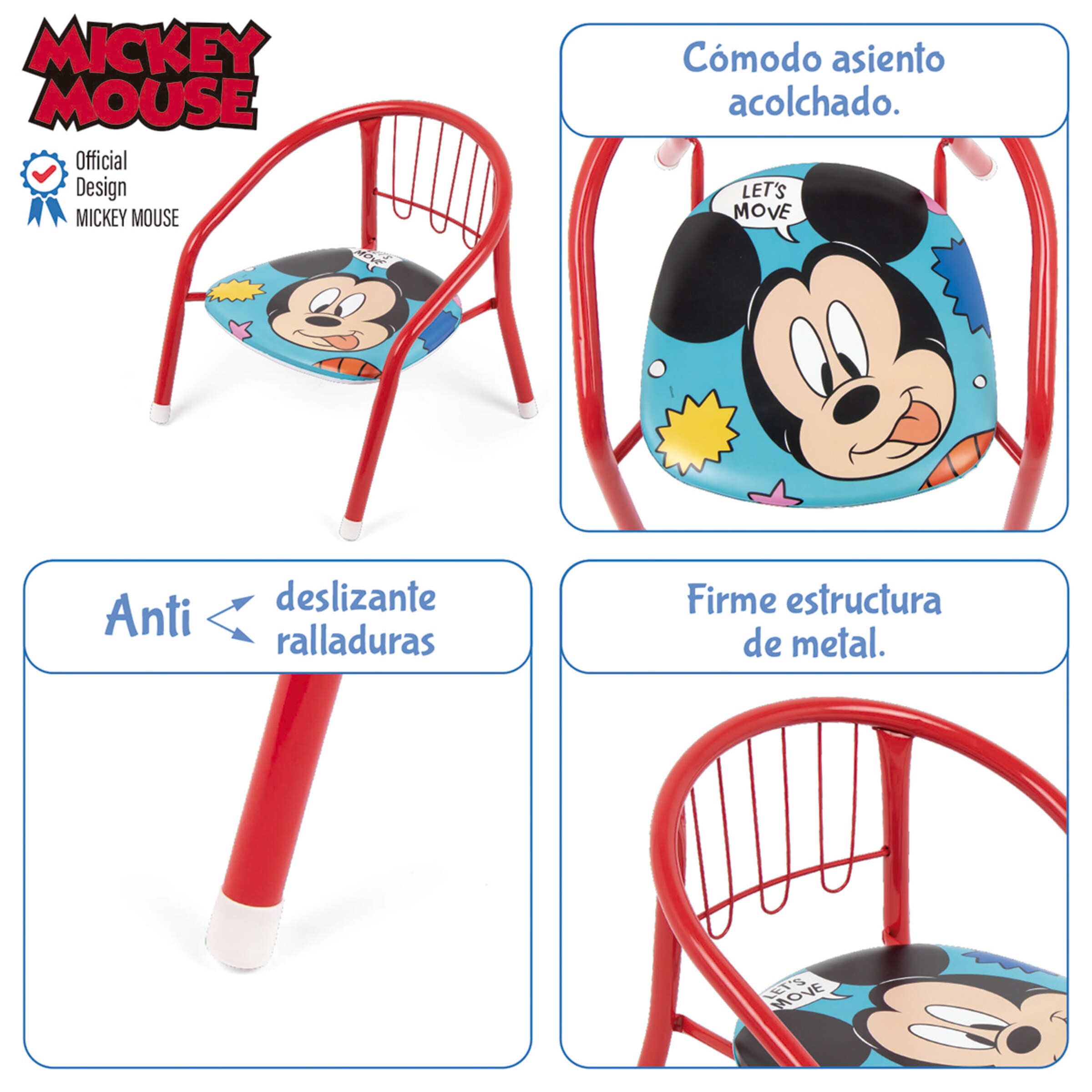Silla metal mickey mouse Multicolor-9