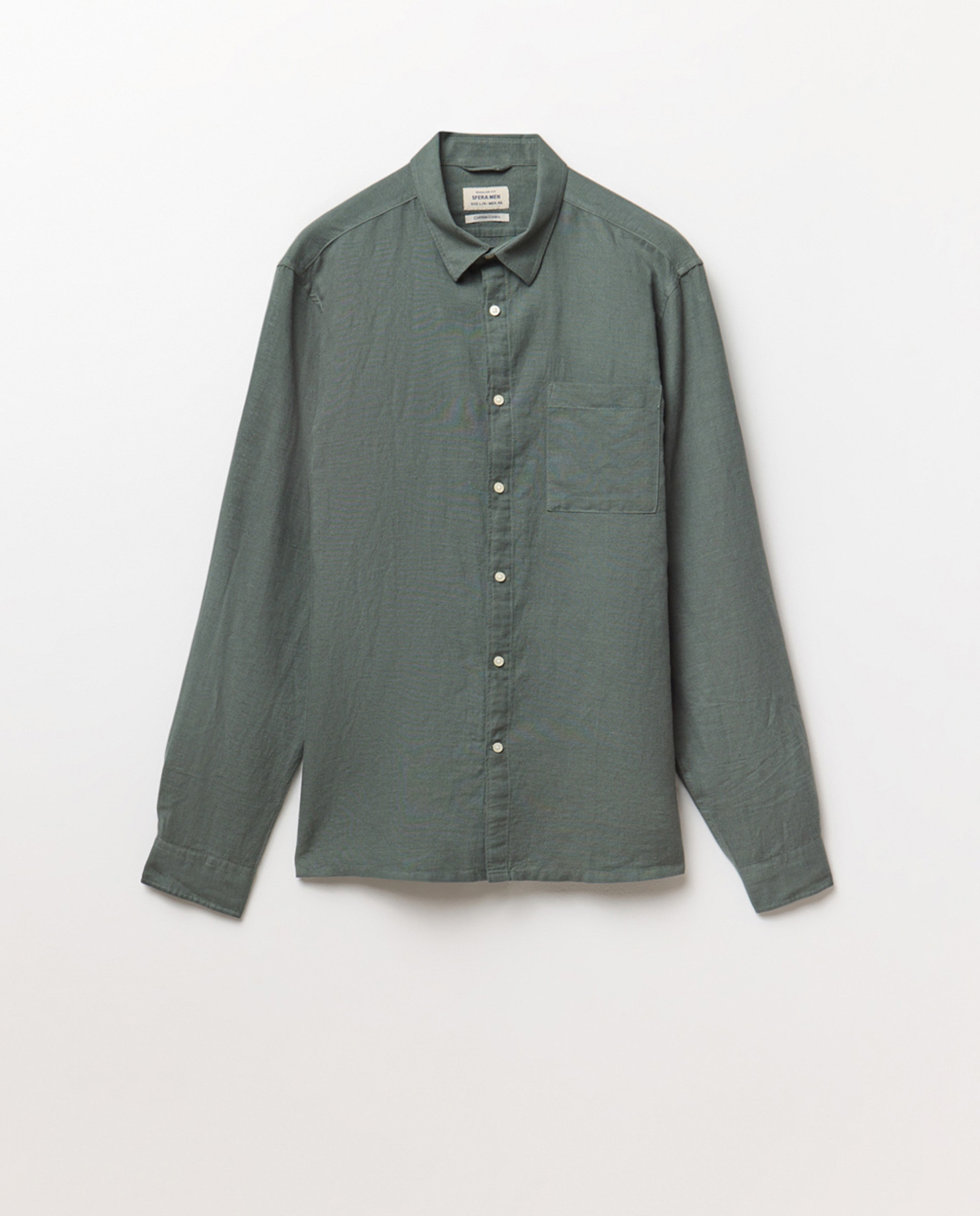 Camisa de Linho Verde-escuro-6
