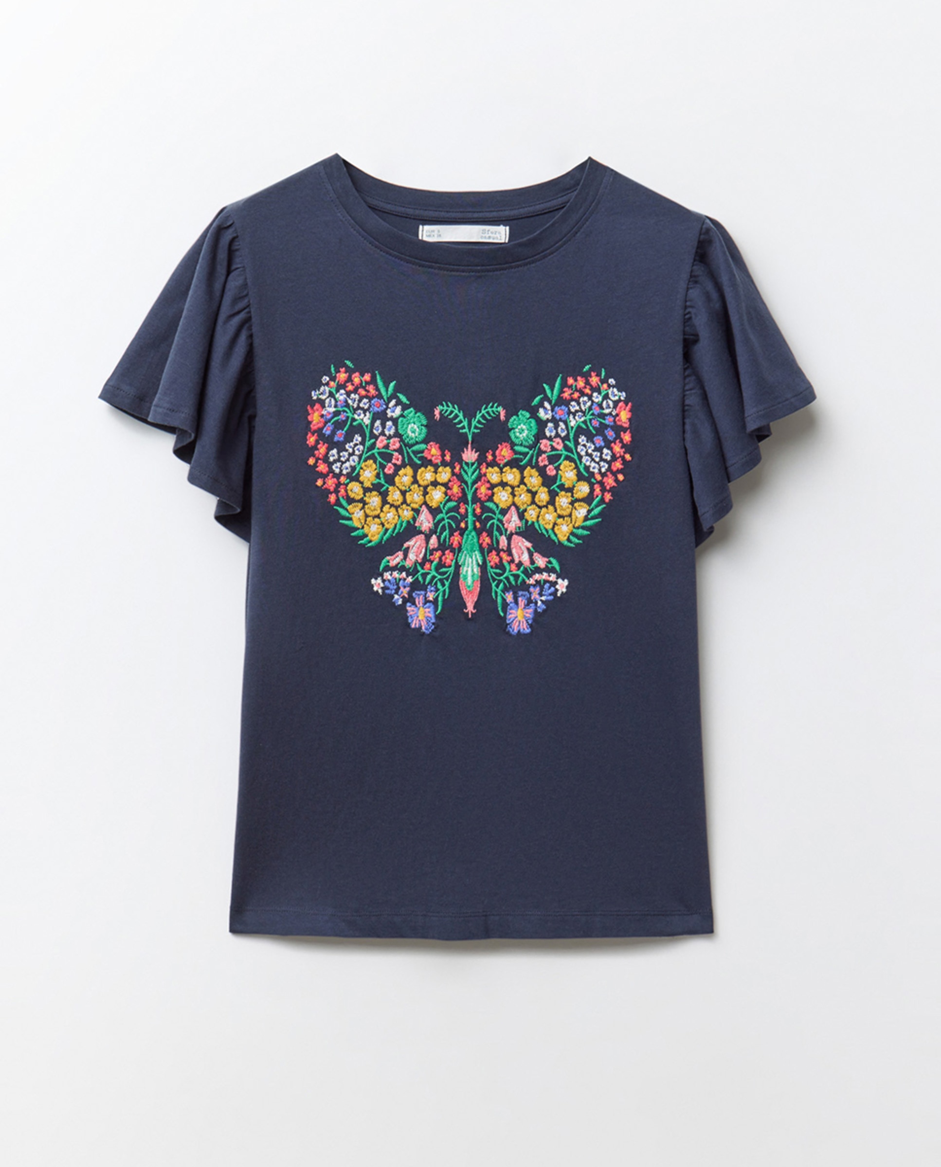 T-shirt Bordada Azul-marinho-6