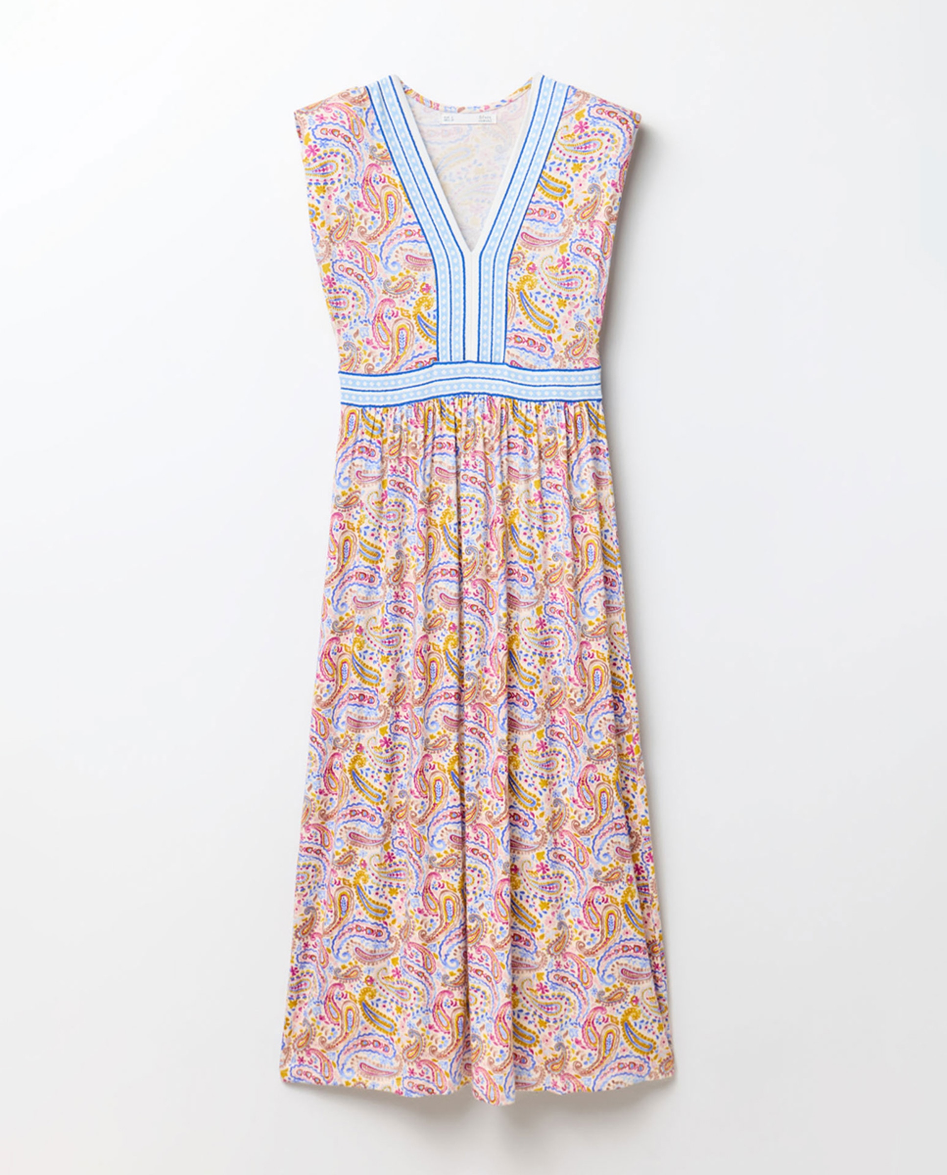 Vestido com Ombreira Multicolor-7