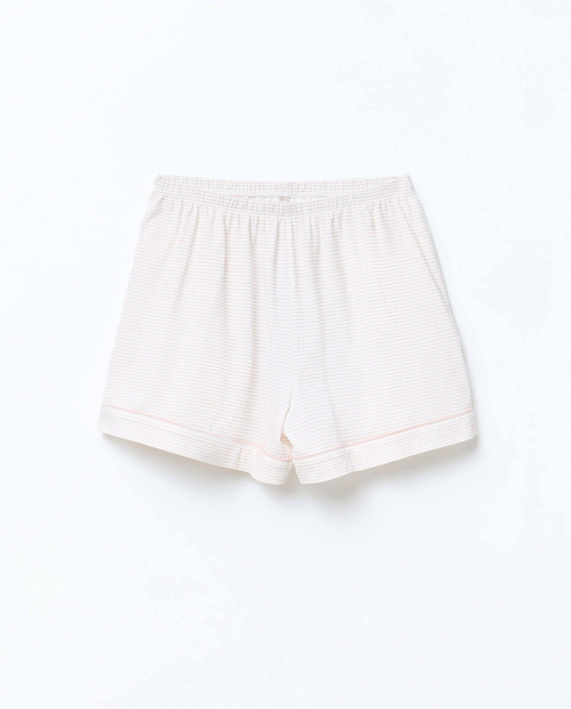 Pijama às Riscas Horizontais Rosa-6