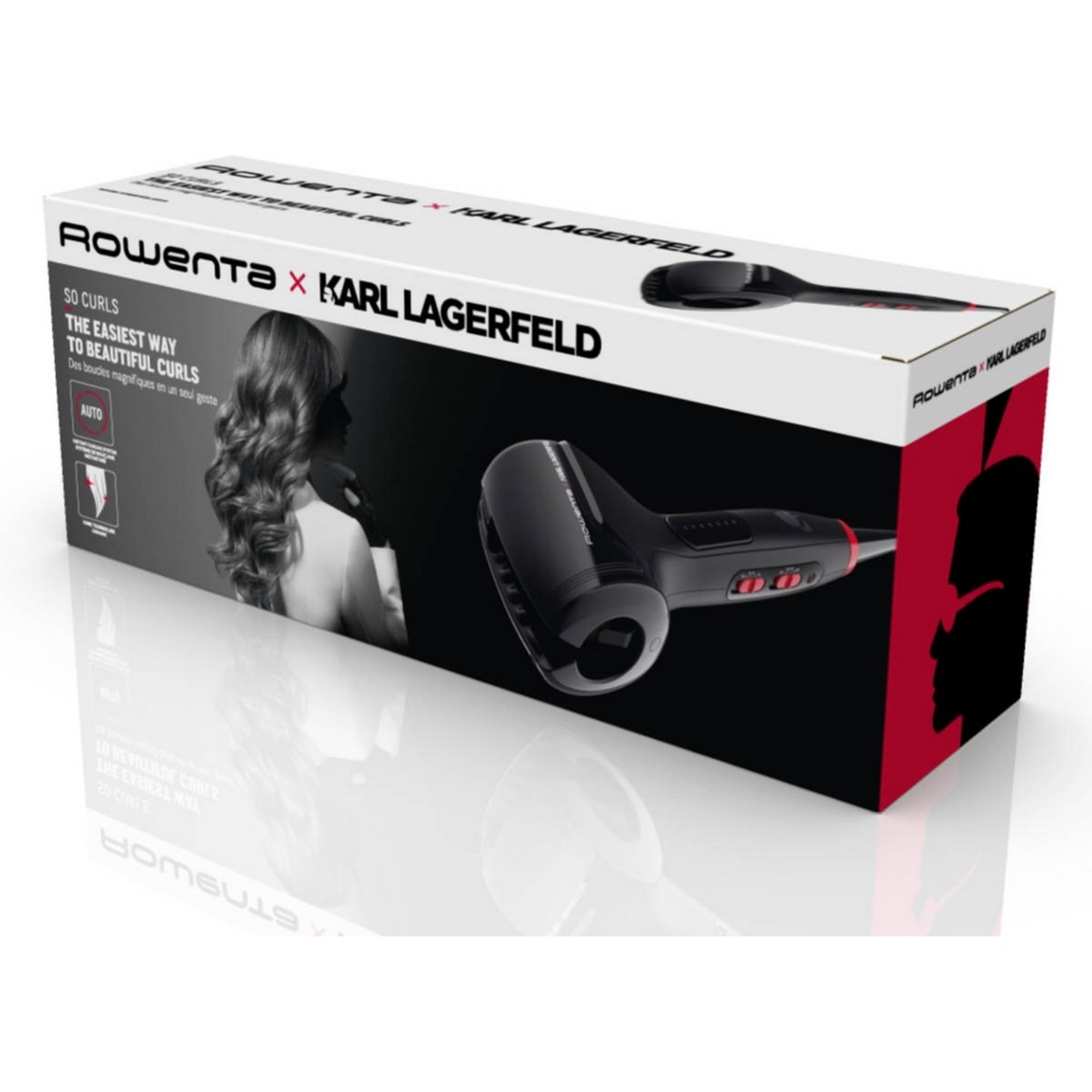 Modelador de Cabelo Rowenta So Curls Karl Lagerfeld CF371LF0, de 170°C-200 °C e 3 Níveis de Temperatura - Preto e Vermelho 5