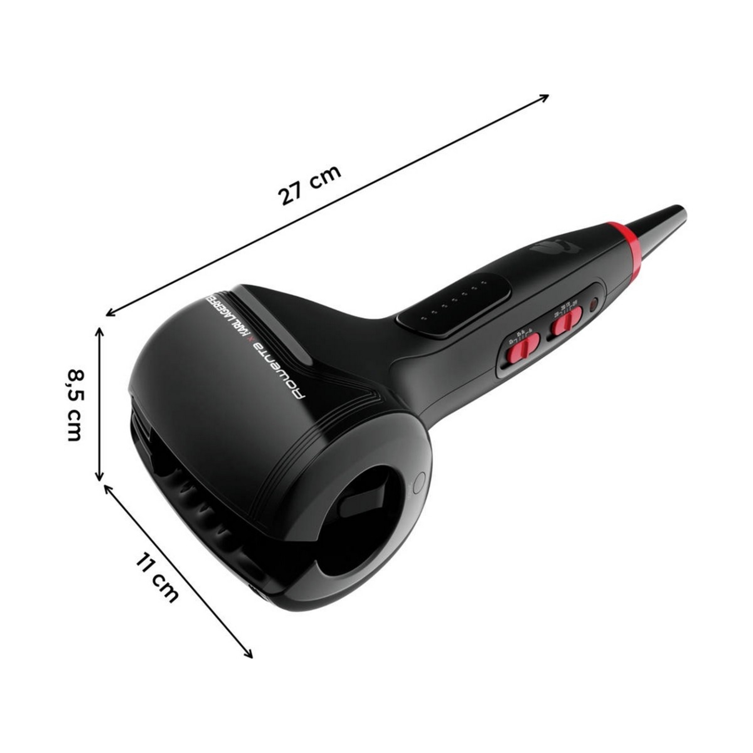 Modelador de Cabelo Rowenta So Curls Karl Lagerfeld CF371LF0, de 170°C-200 °C e 3 Níveis de Temperatura - Preto e Vermelho 2