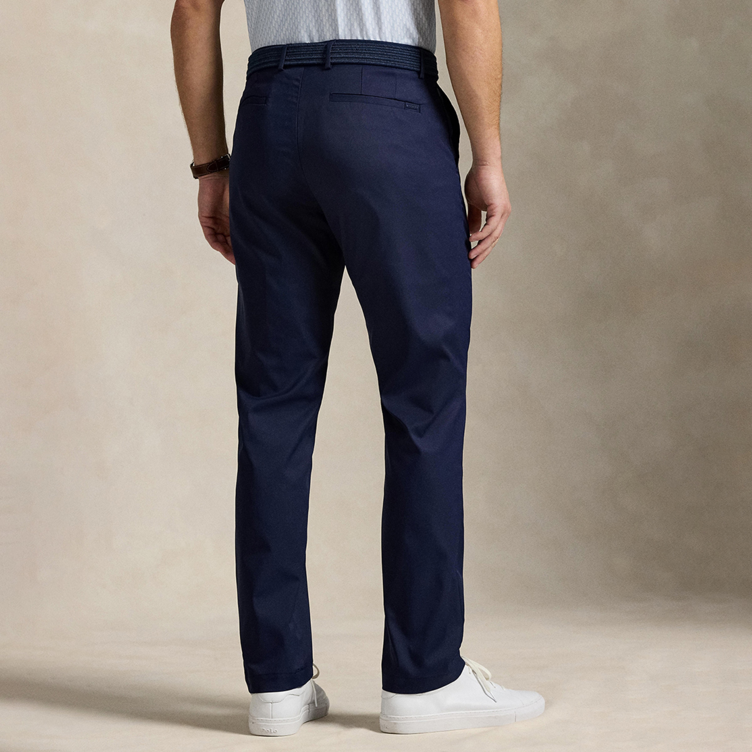 Calças Ligeiras de Homem Straight Fit Azul-marinho-2