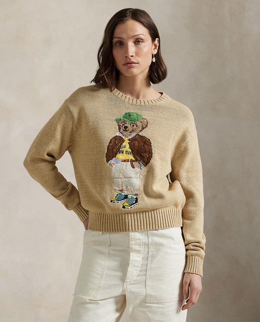 Imagem 0 de Camisola de malha de algodão com Polo Bear