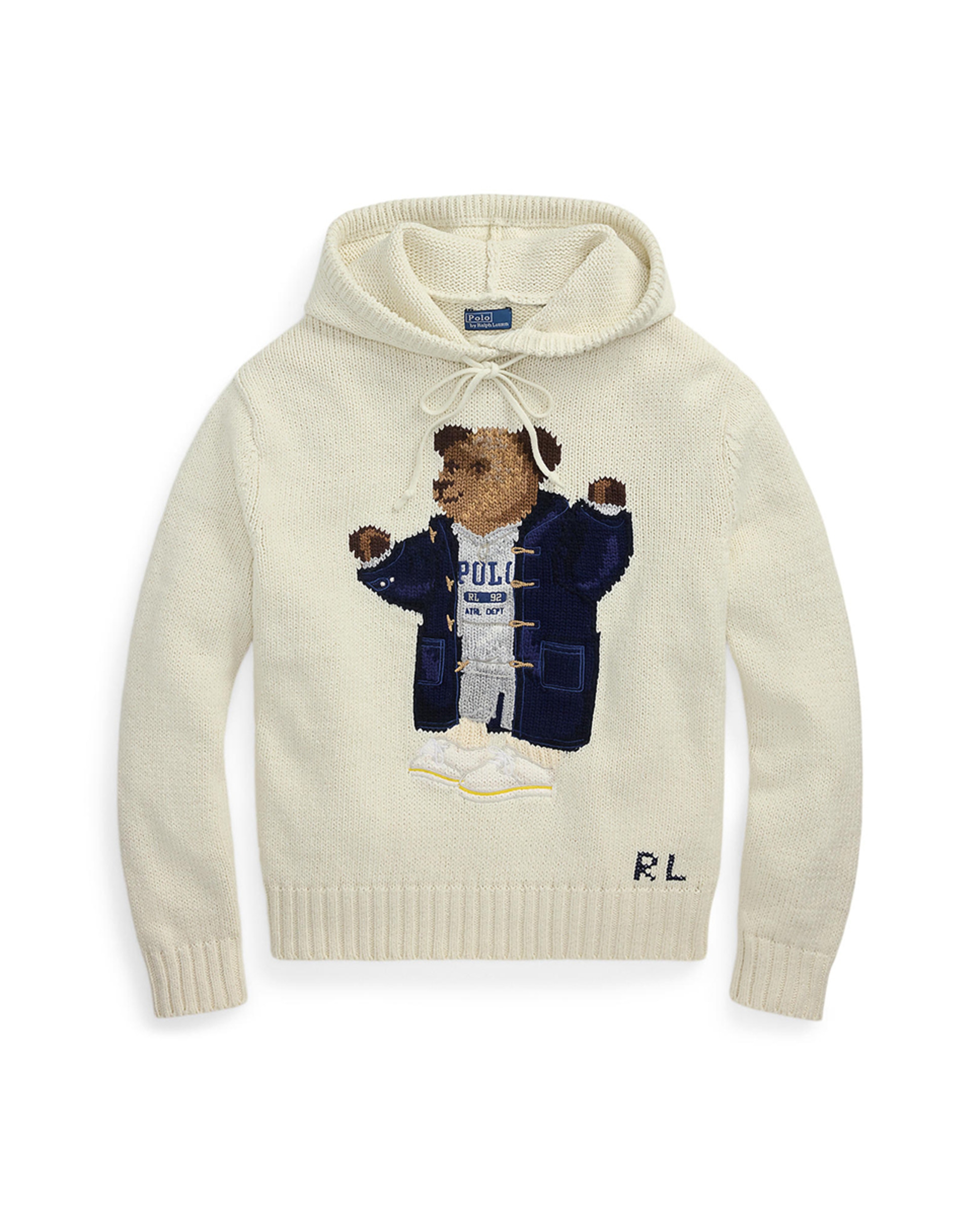 Camisola de Malha com Capuz e Polo Bear Cru-5