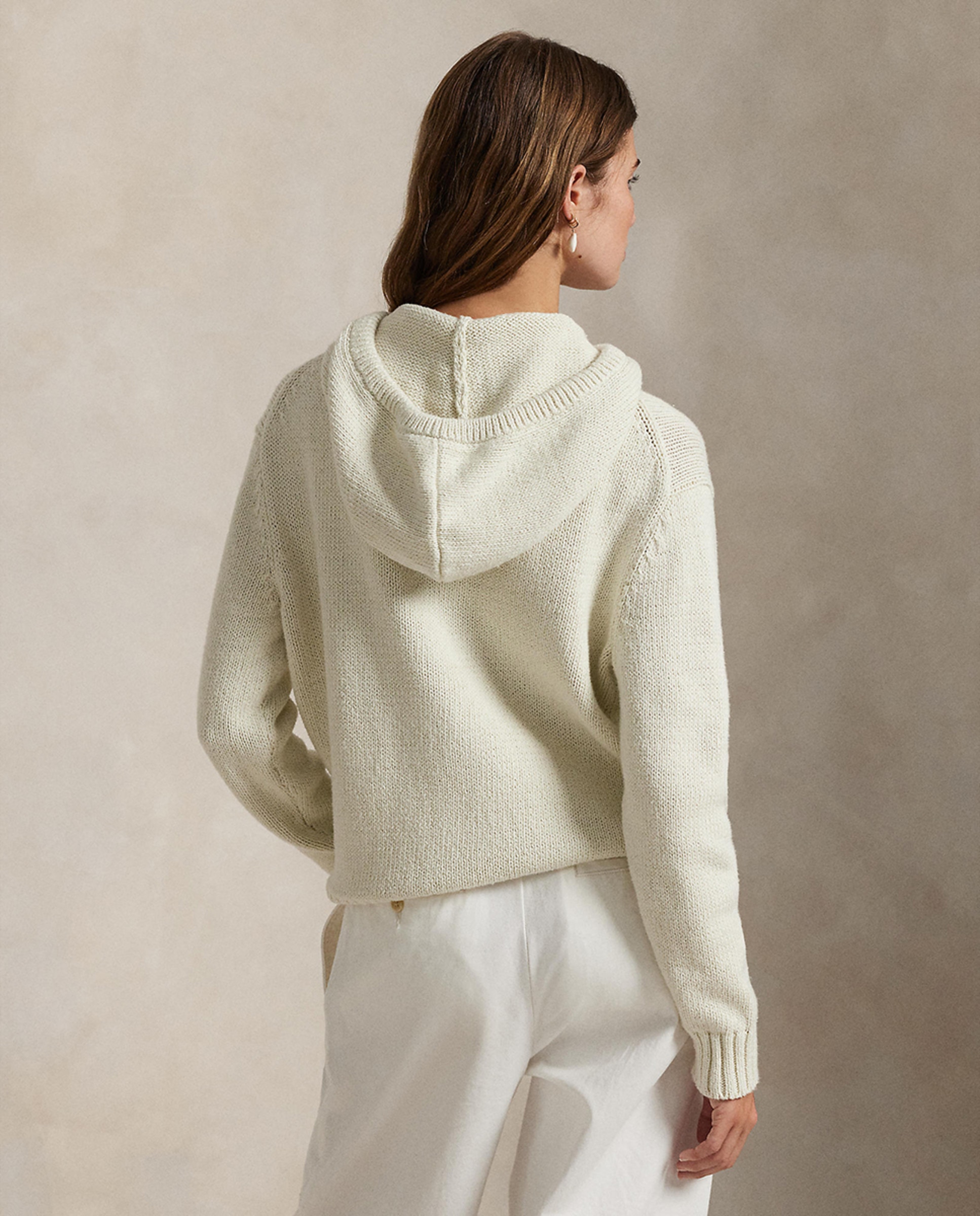 Camisola de Malha com Capuz e Polo Bear Cru-3