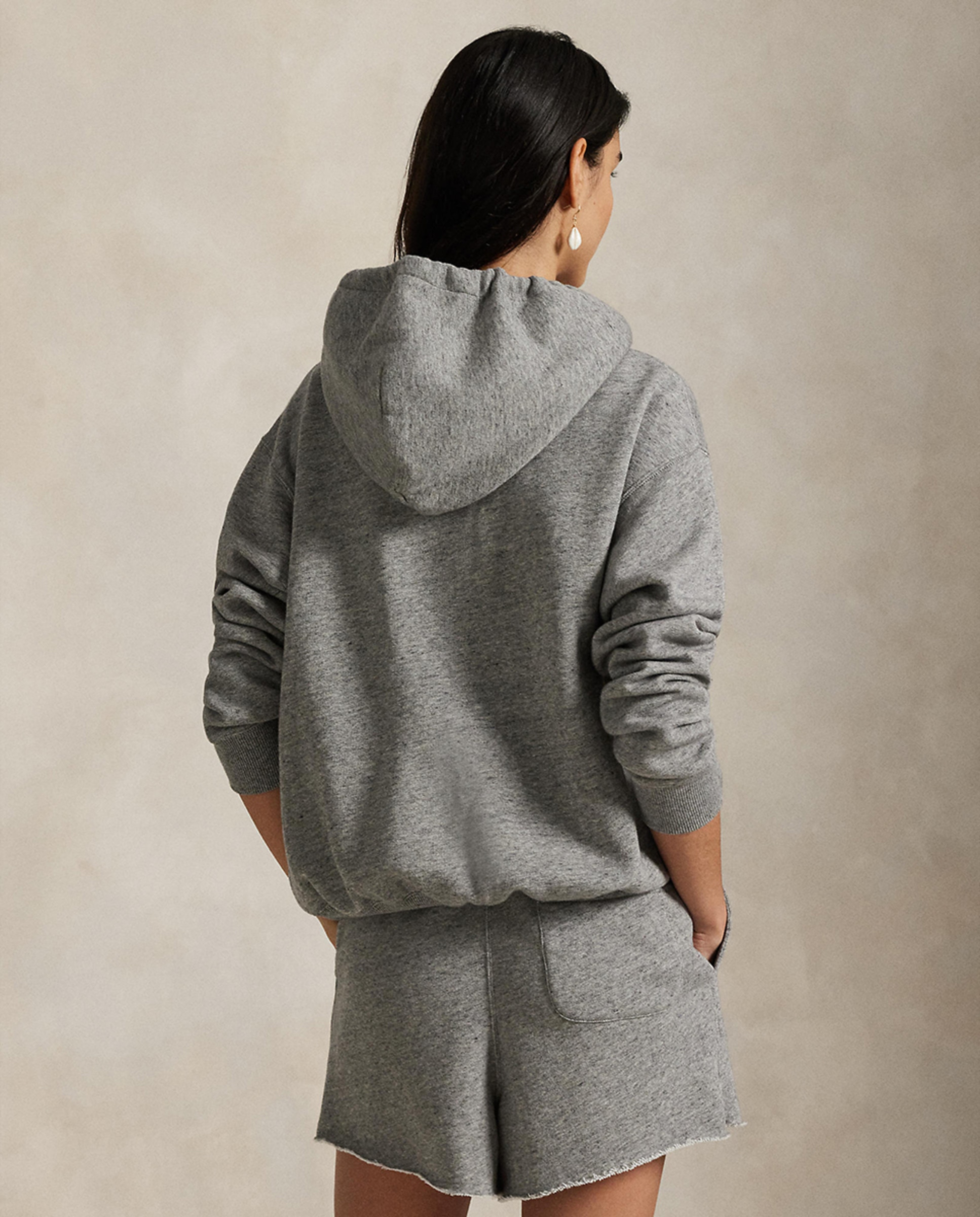 Sweatshirt de felpa com Polo Bear Cinzento-3