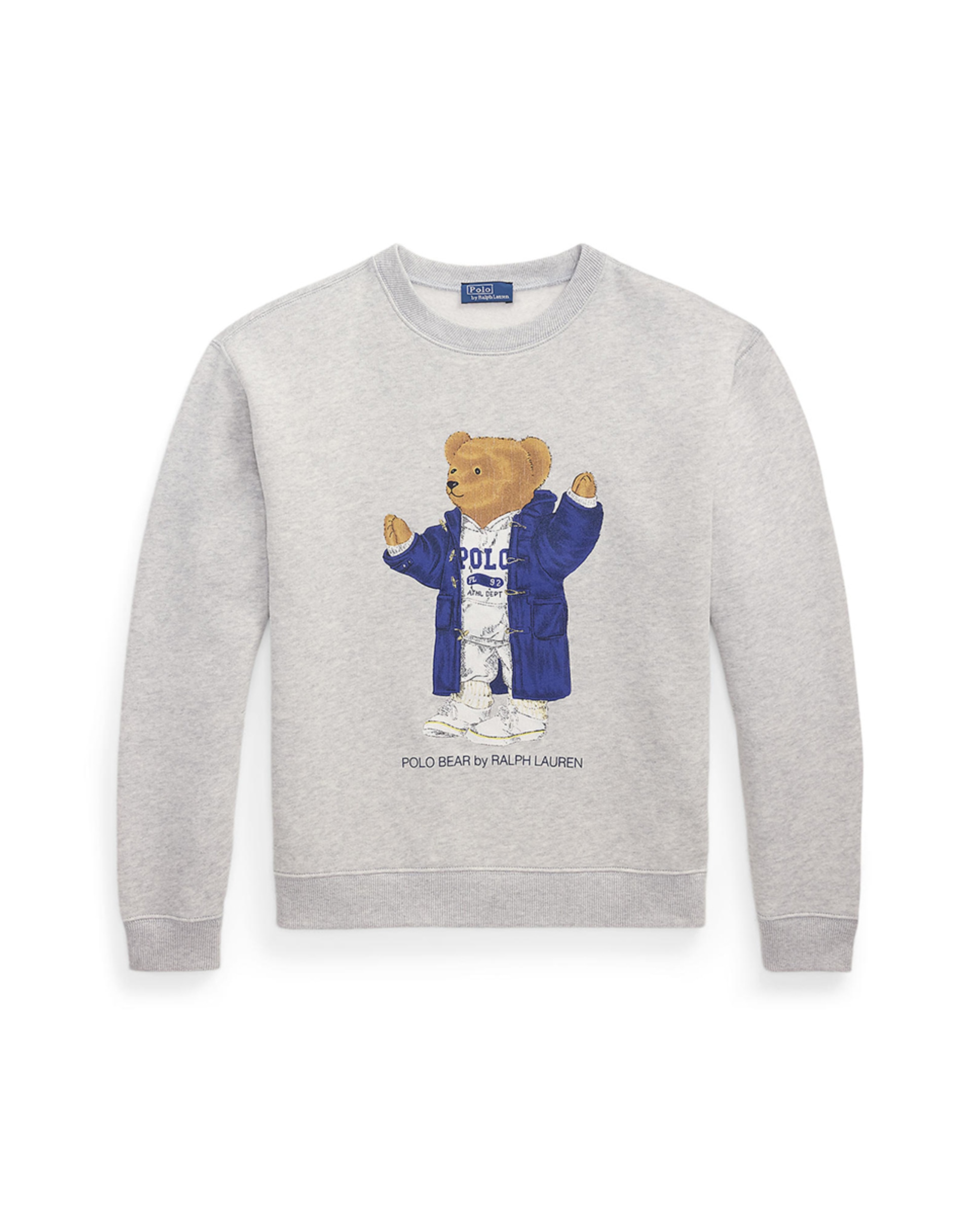 Sweatshirt de felpa com Polo Bear Cinzento-claro-5