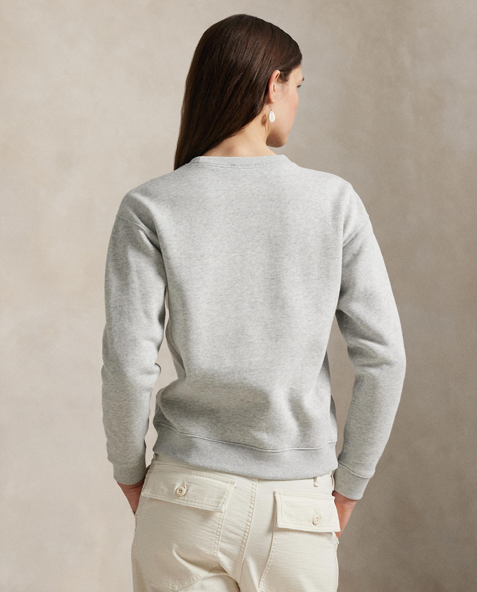 Sweatshirt de felpa com Polo Bear Cinzento-claro-3