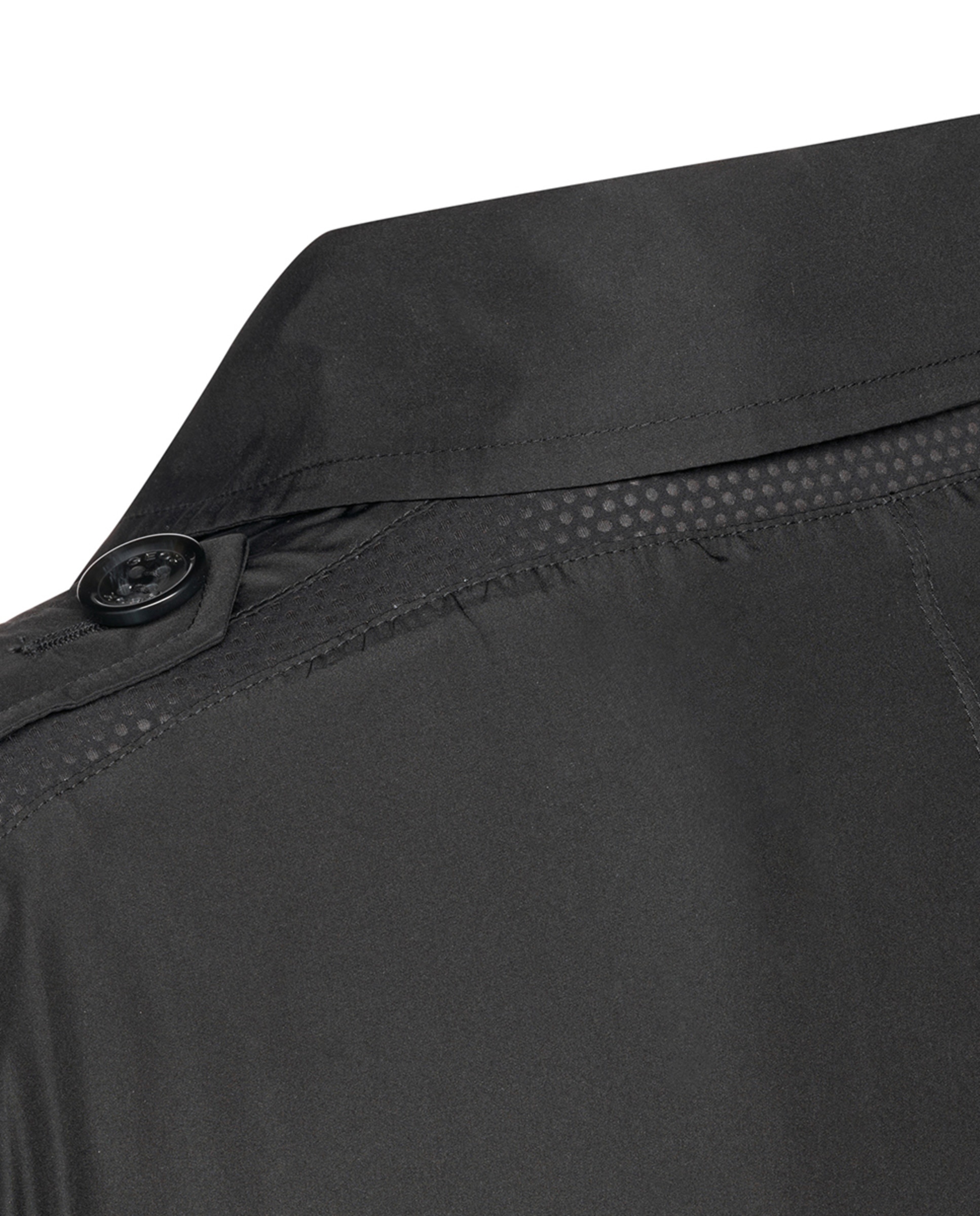 Casaco Cabanne Curto Resistente à Água e Vento Preto-5