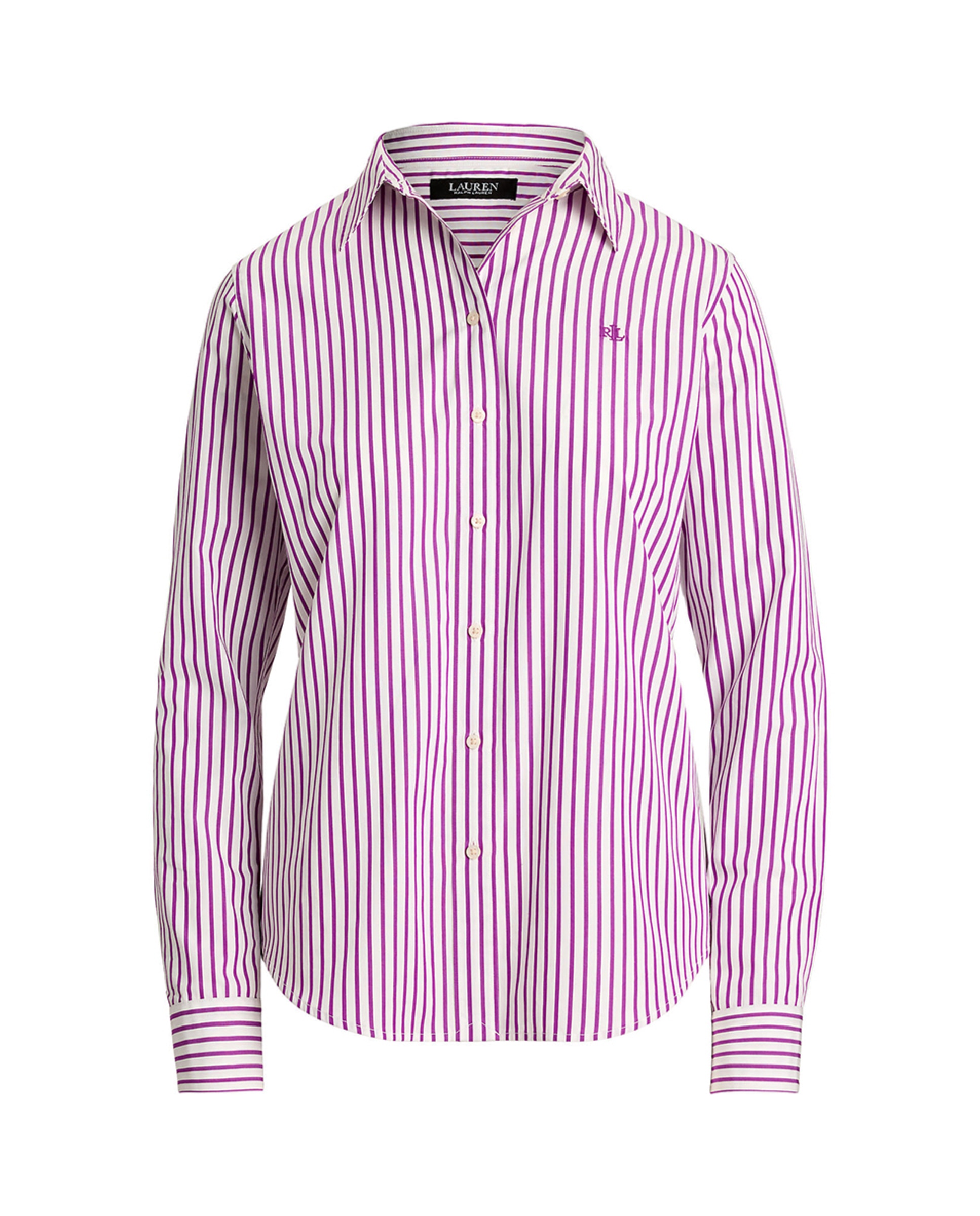 Camisa de Algodão Classic Fit Roxo-5