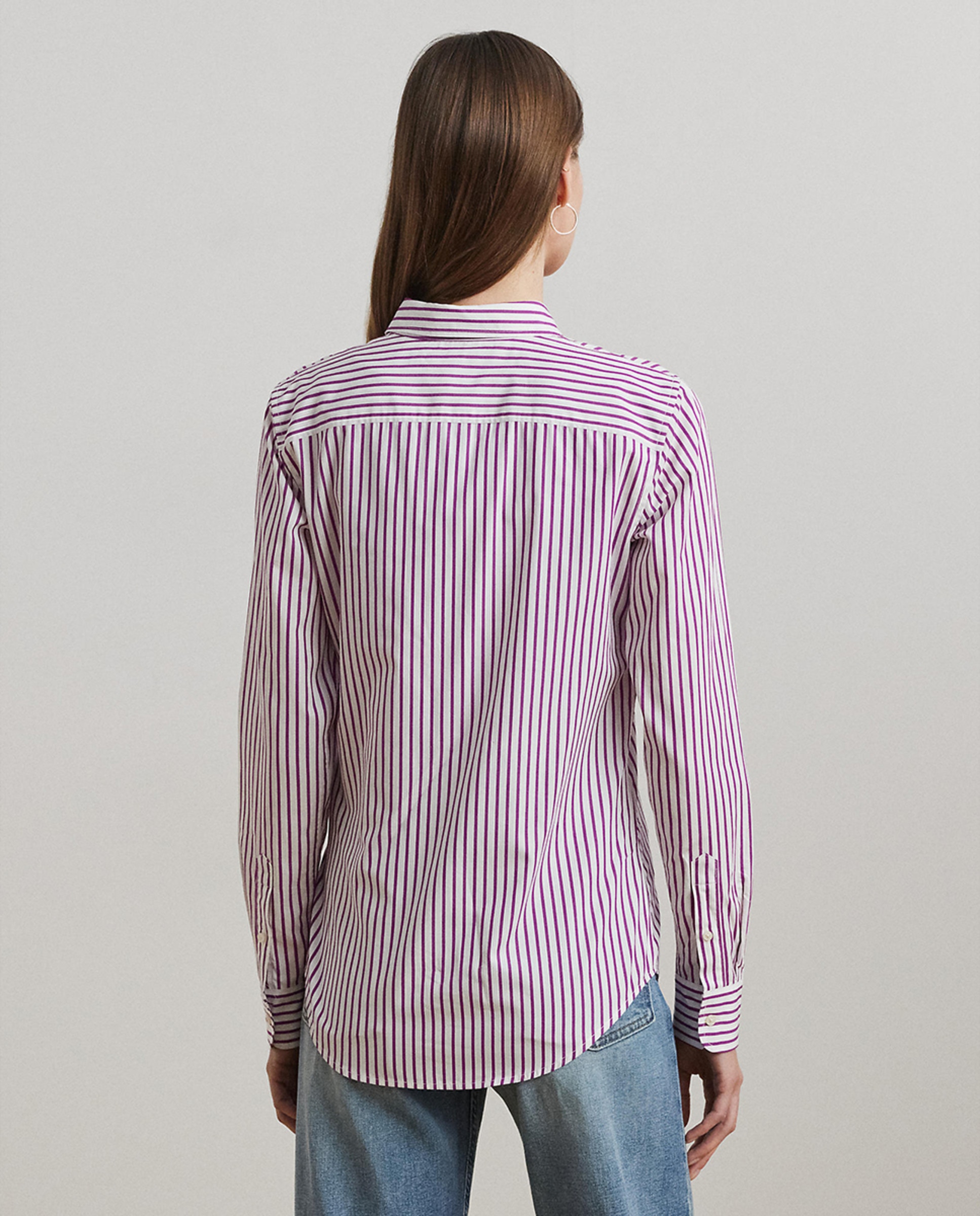 Camisa de Algodão Classic Fit Roxo-3