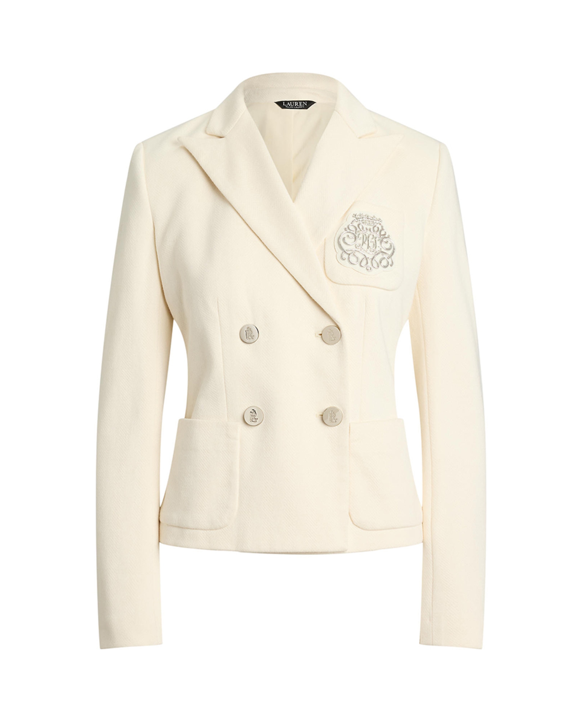 Blazer com Abotoadura Dupla e Escudo Natural-6