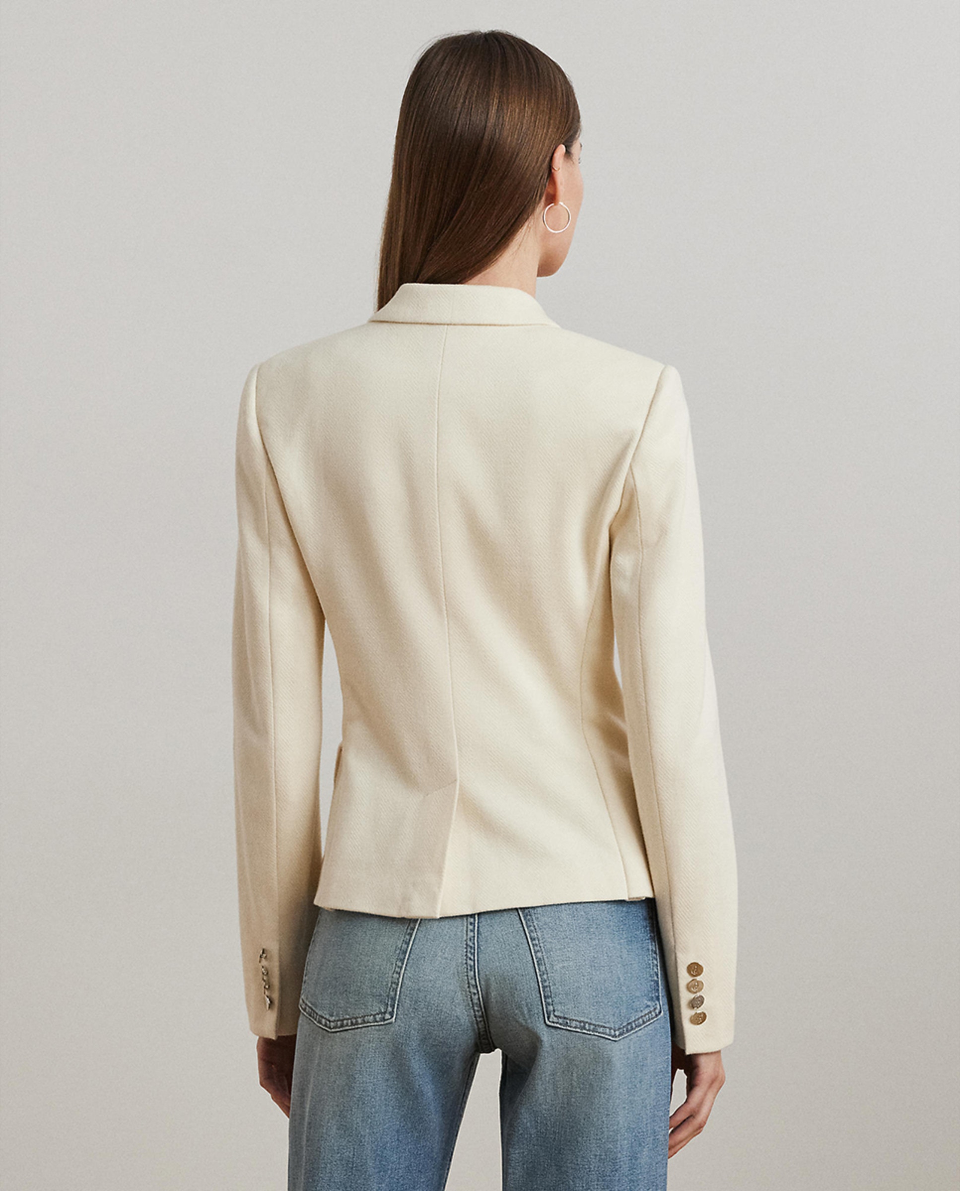 Blazer com Abotoadura Dupla e Escudo Natural-3