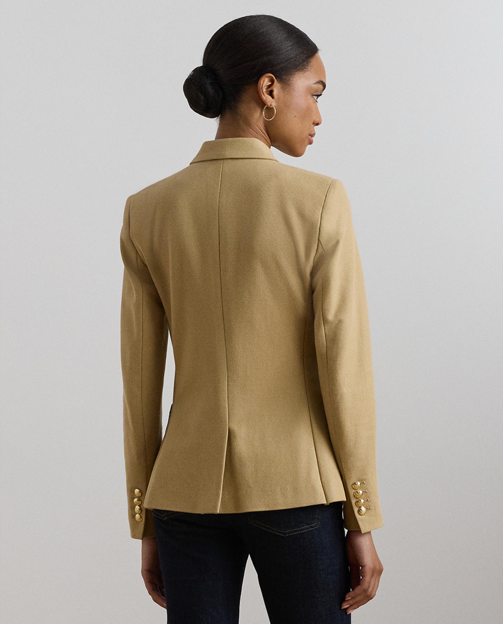 Blazer com Logótipo da Marca Bege-3