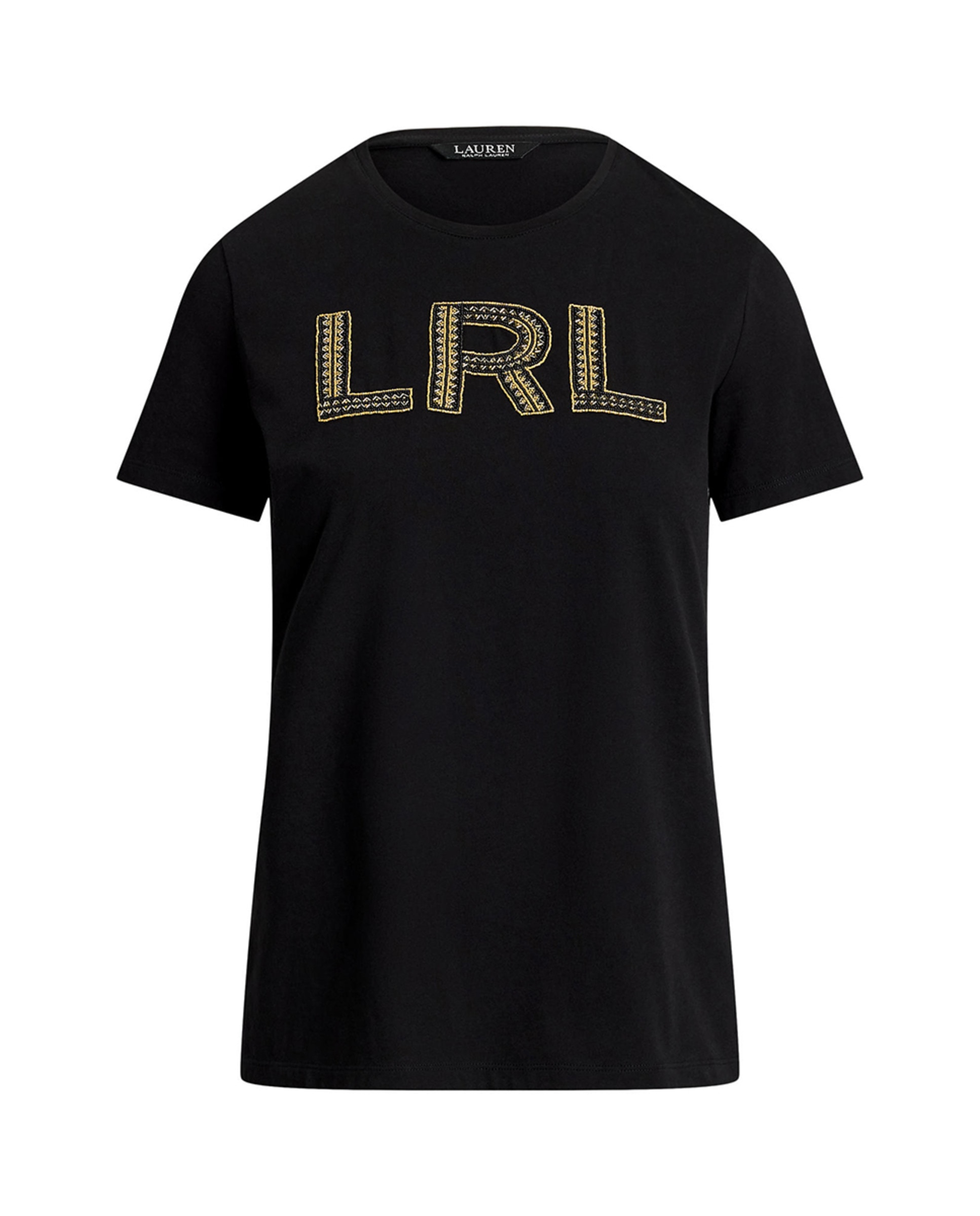T-shirt de Algodão com Logótipo Preto-5