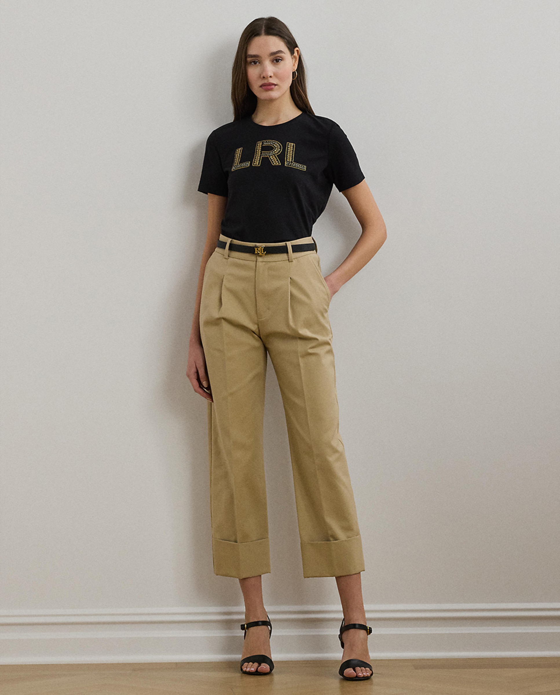 T-shirt de Algodão com Logótipo Preto-6