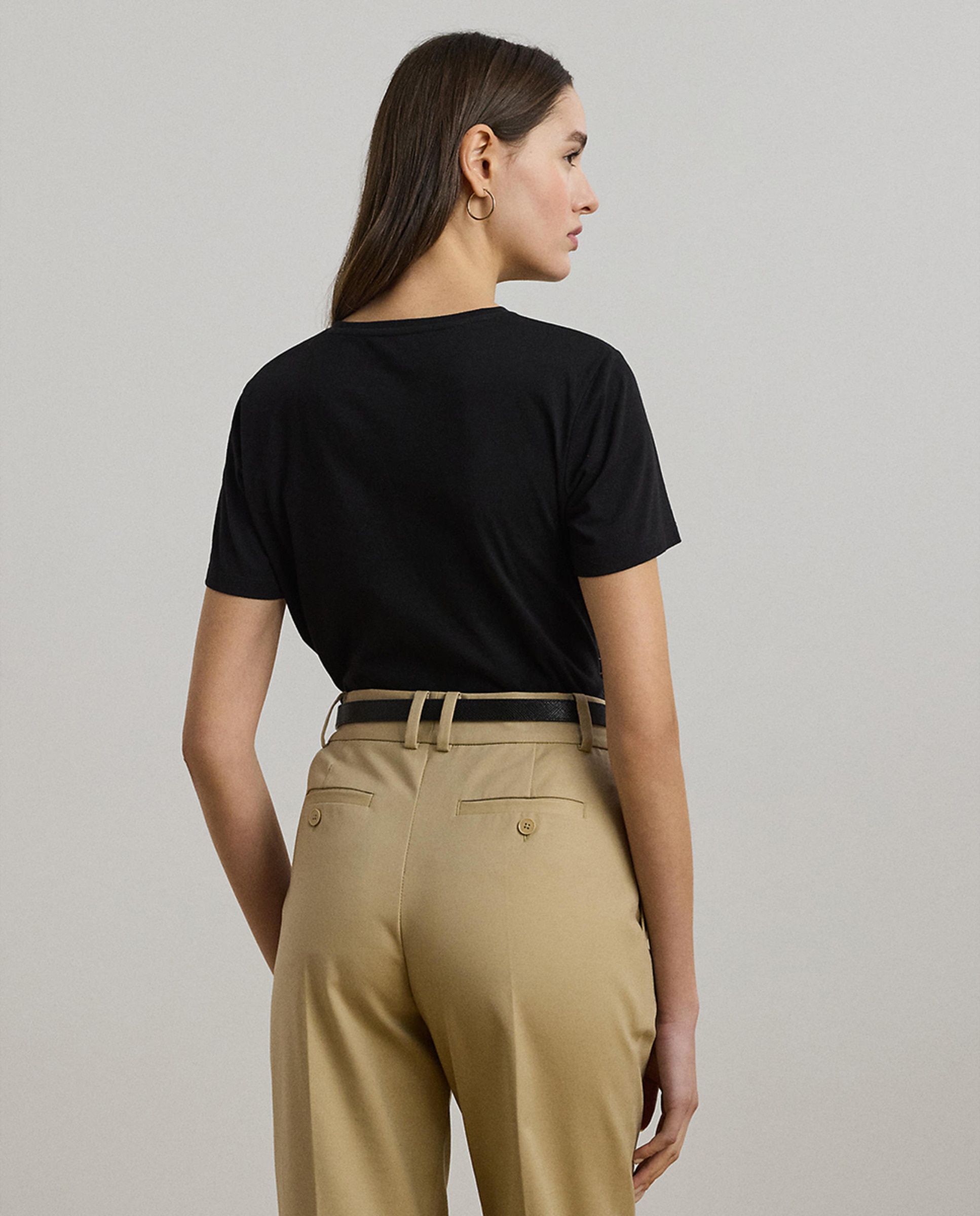 T-shirt de Algodão com Logótipo Preto-3