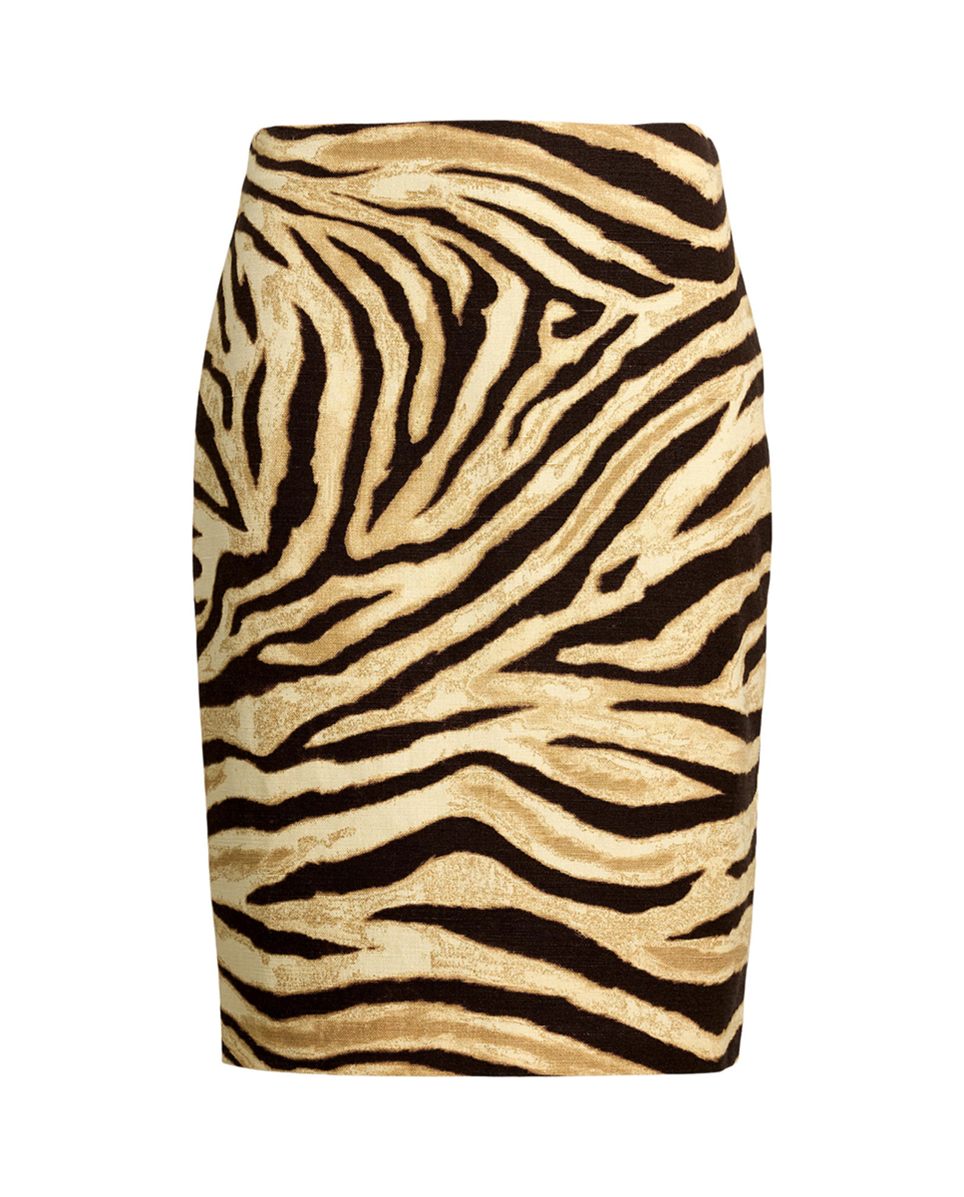 Saia Tubo com Estampado Creme-6