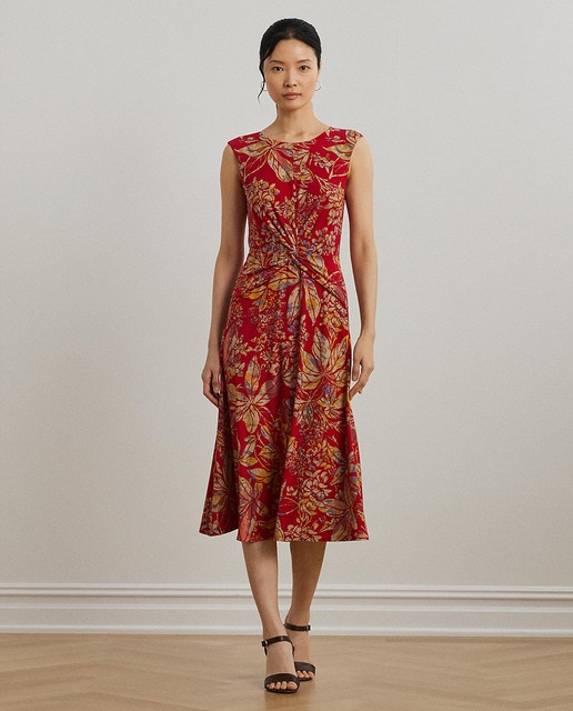 Imagem 0 de Vestido Midi com Detalhe Entrançado na Cintura