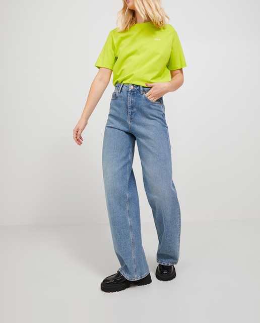 Imagen 0 de Vaqueros Tokyo wide fit de tiro de mujer.